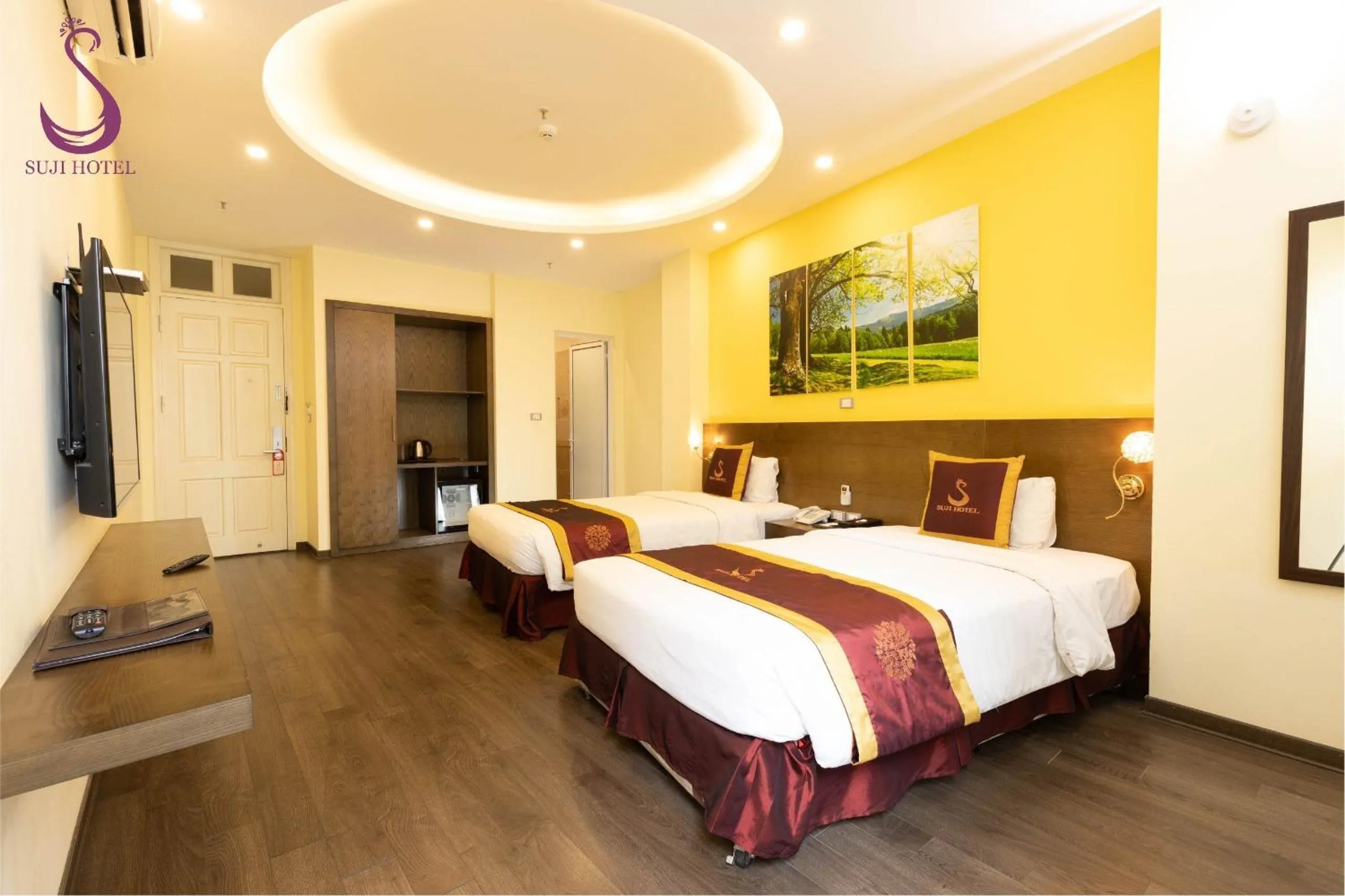 Bed in Suji My Dinh Hotel