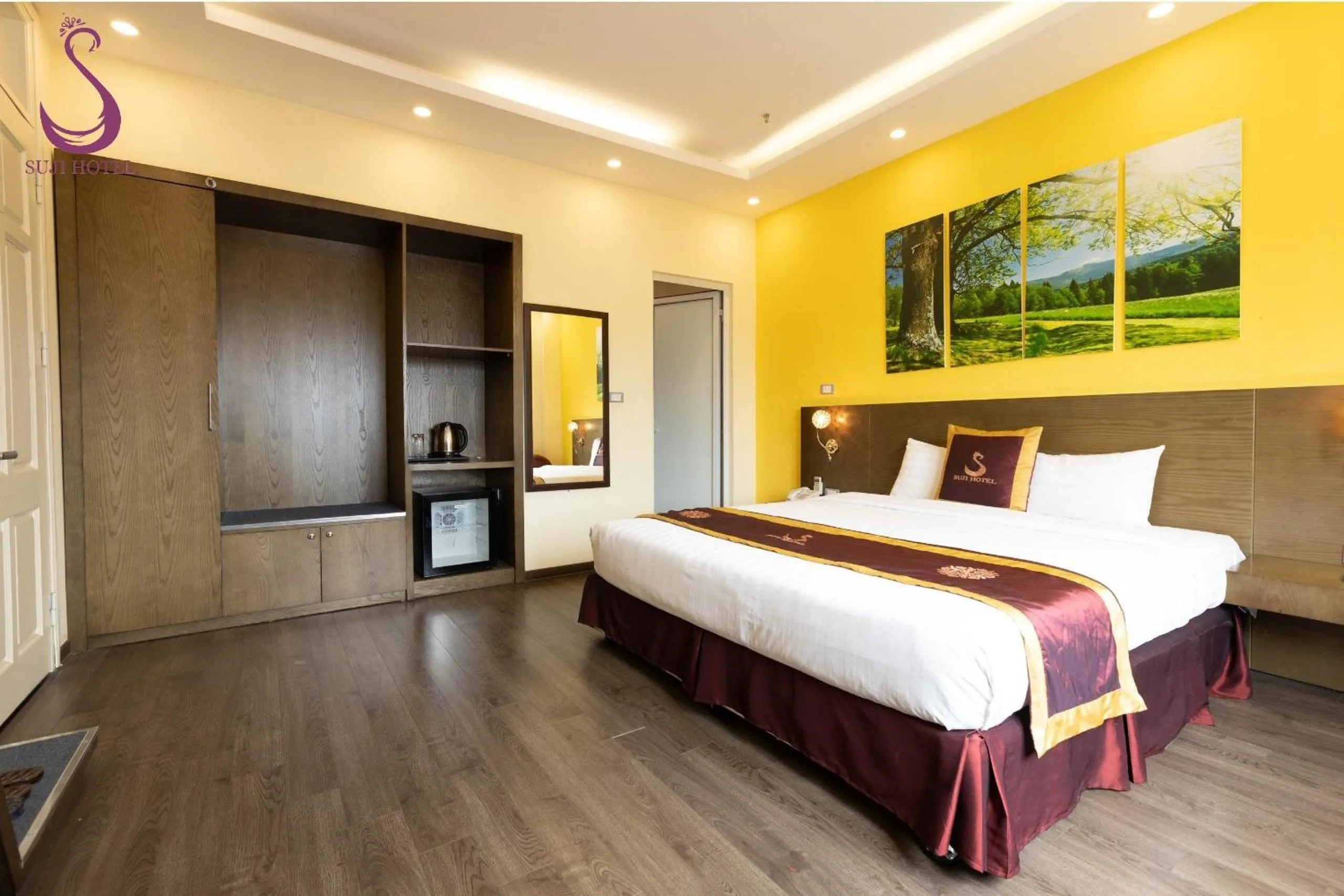 Bed in Suji My Dinh Hotel