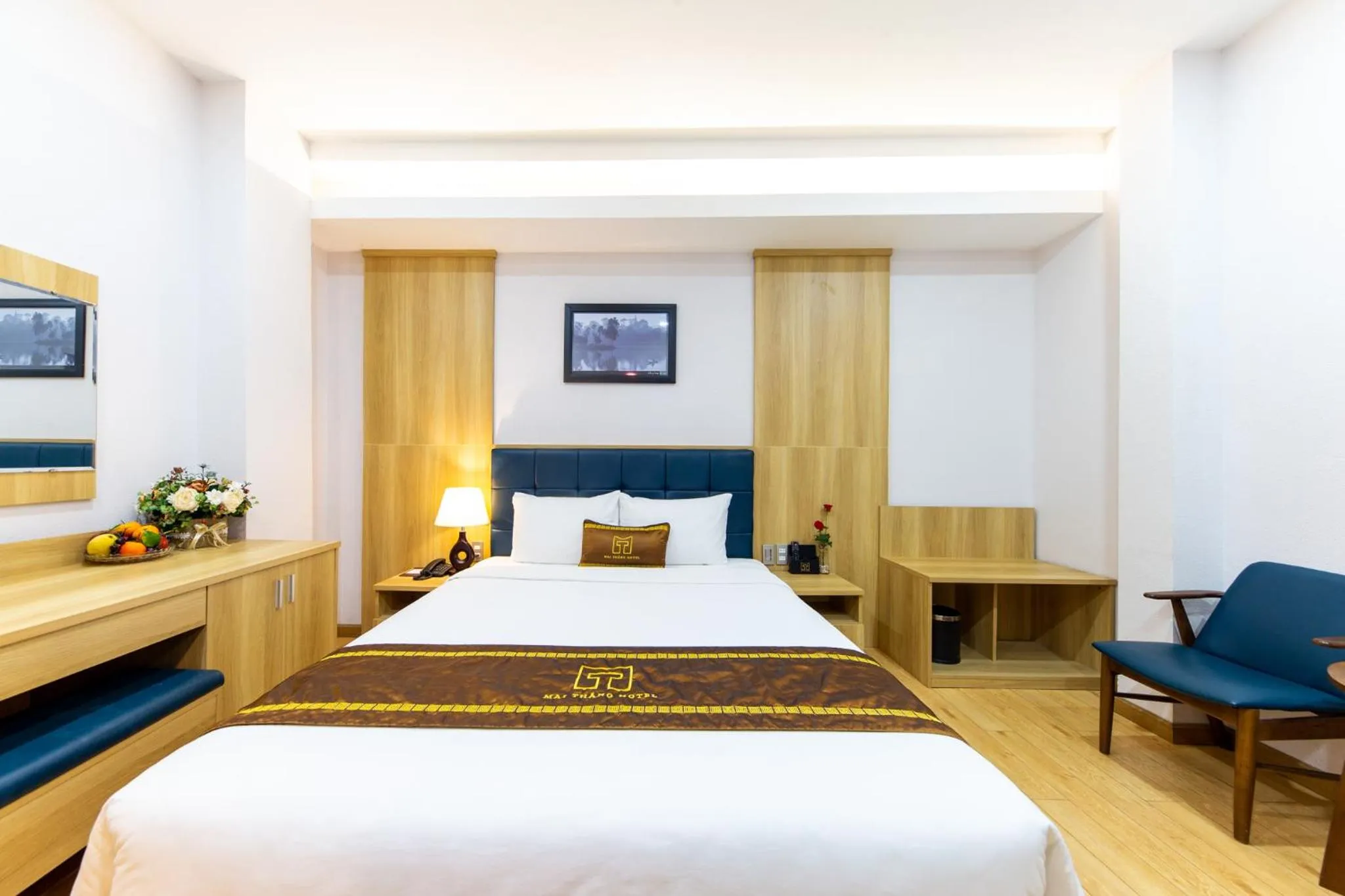 Bed in Mai Thang Hotel Da Lat