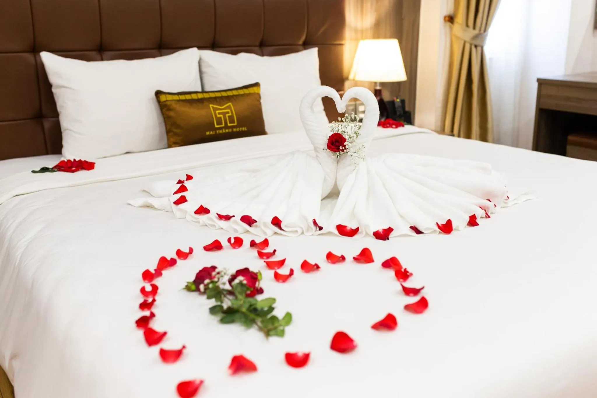 Bed in Mai Thang Hotel Da Lat