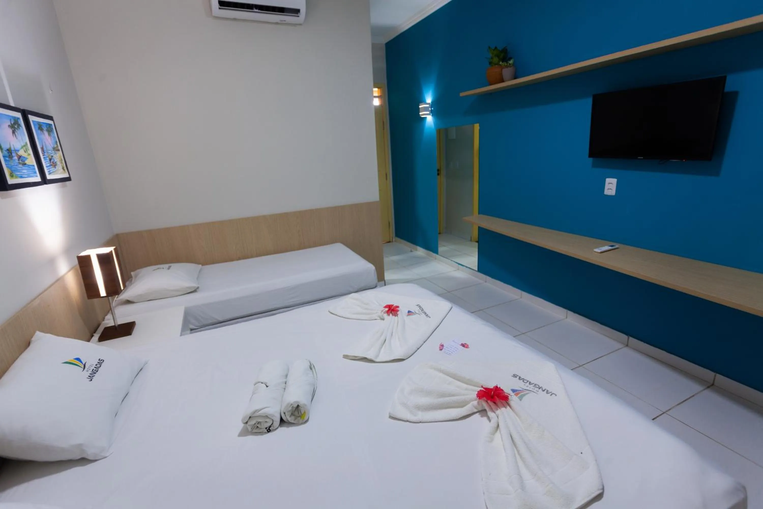 Bed in Hotel Jangadas