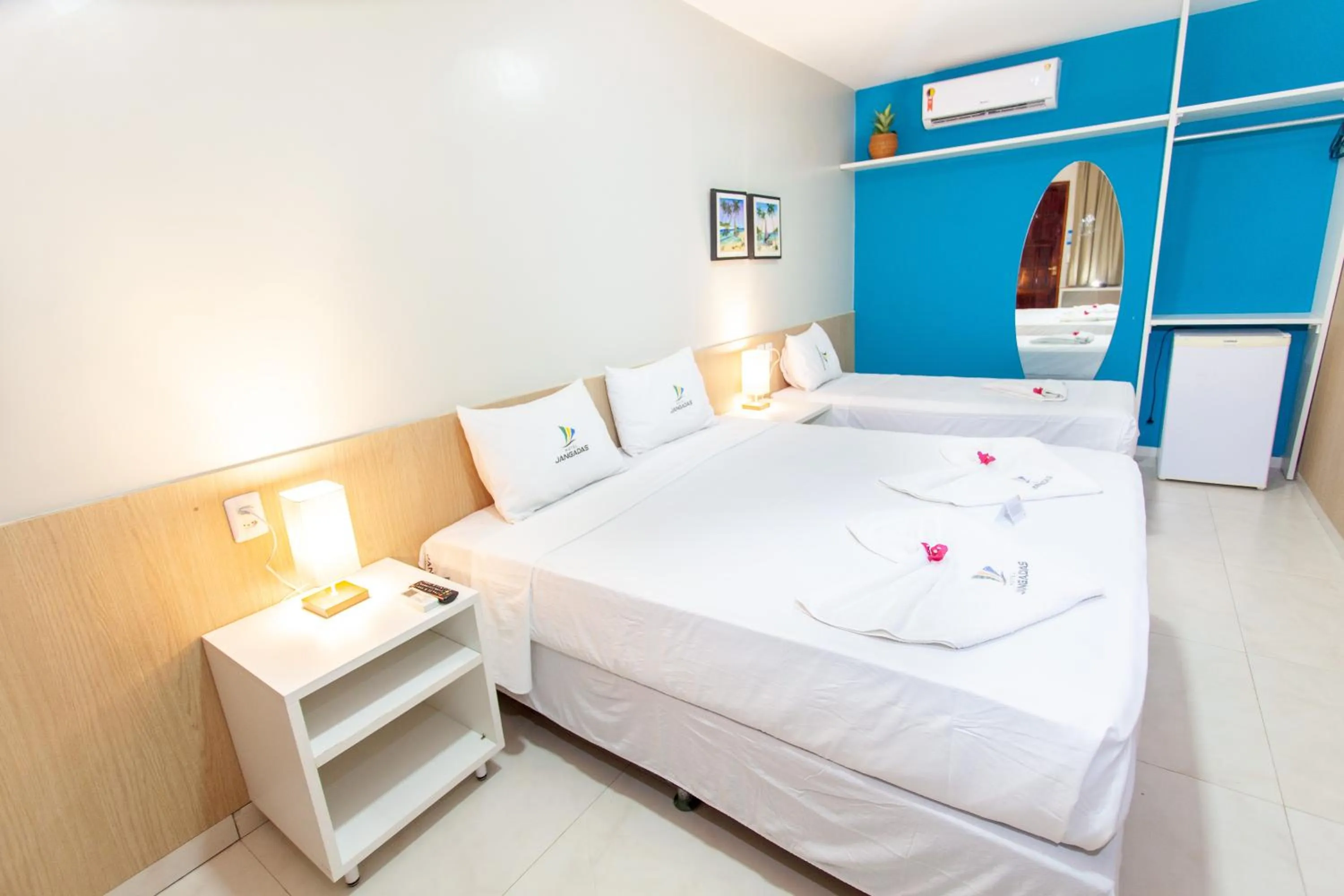 Bed in Hotel Jangadas