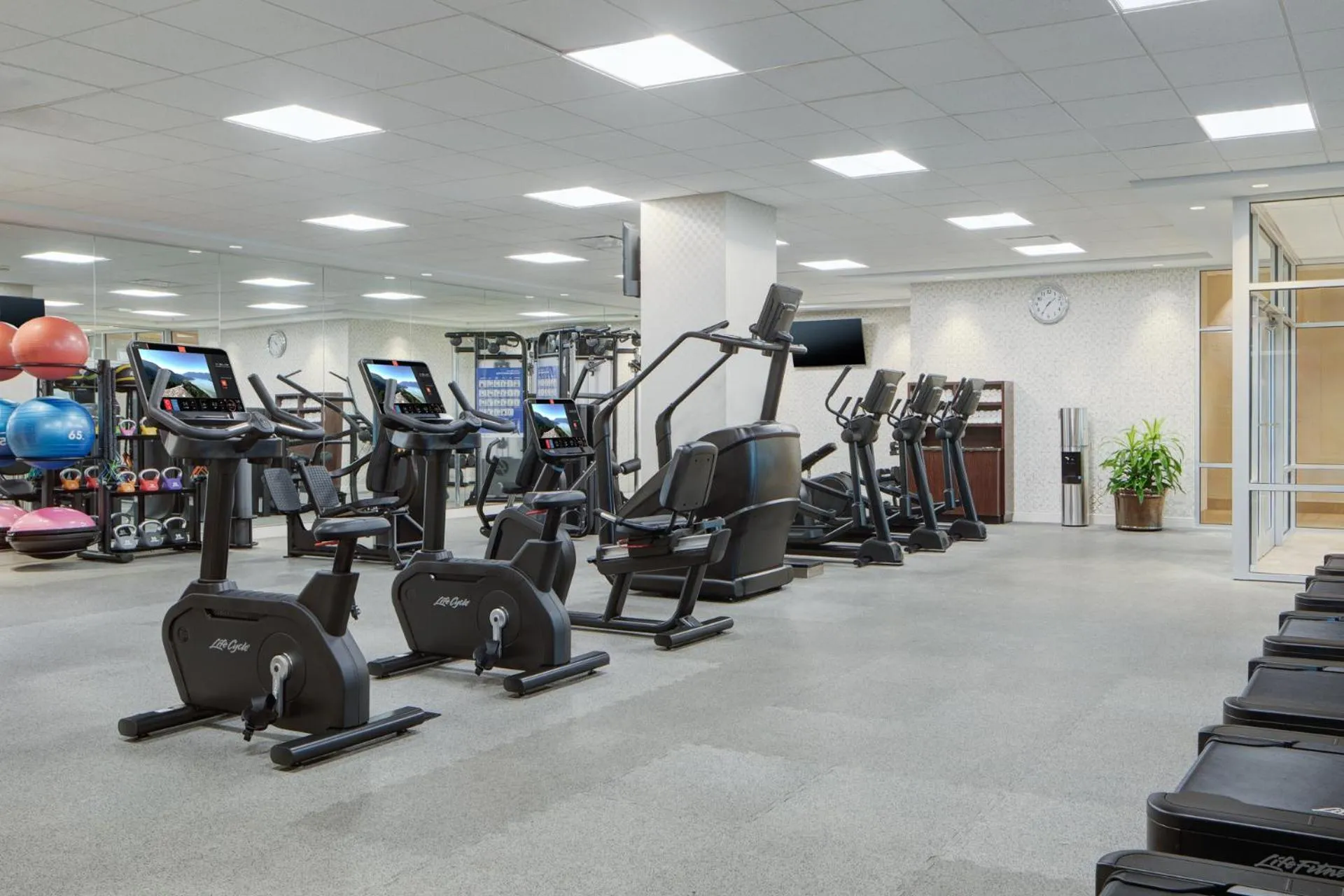 Fitness centre/facilities in Renaissance Dallas Richardson Hotel