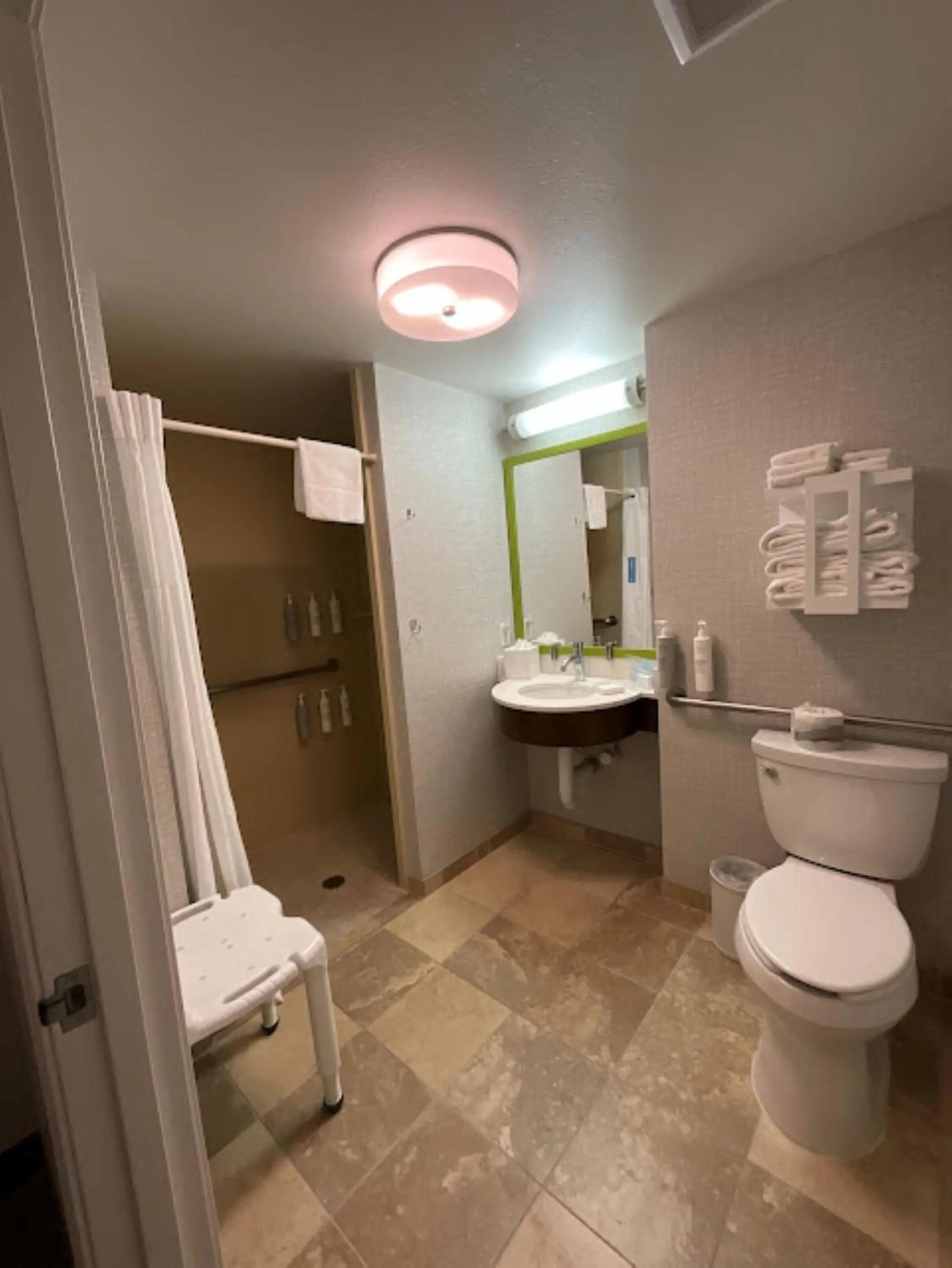 Shower in Hampton Inn by Hilton Montrose