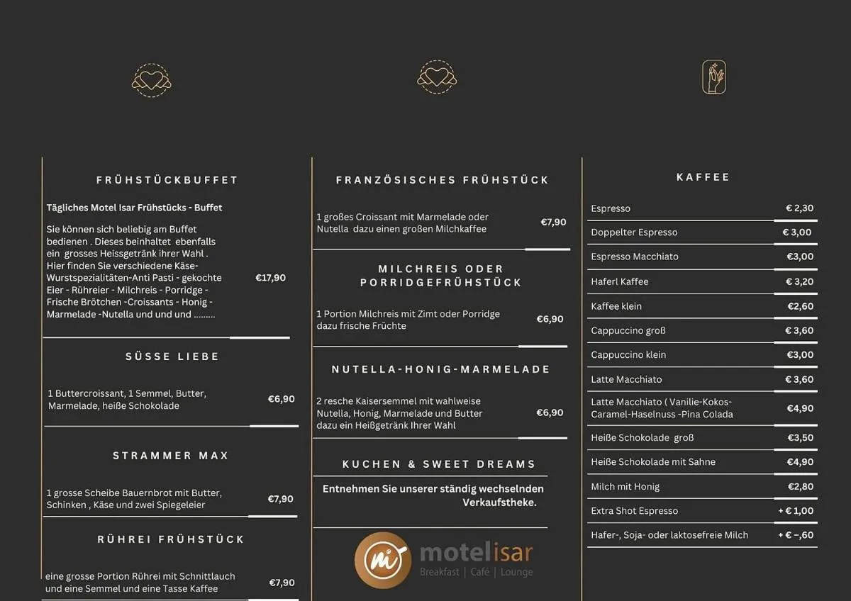 Breakfast in motel isar | 24h/7 checkin