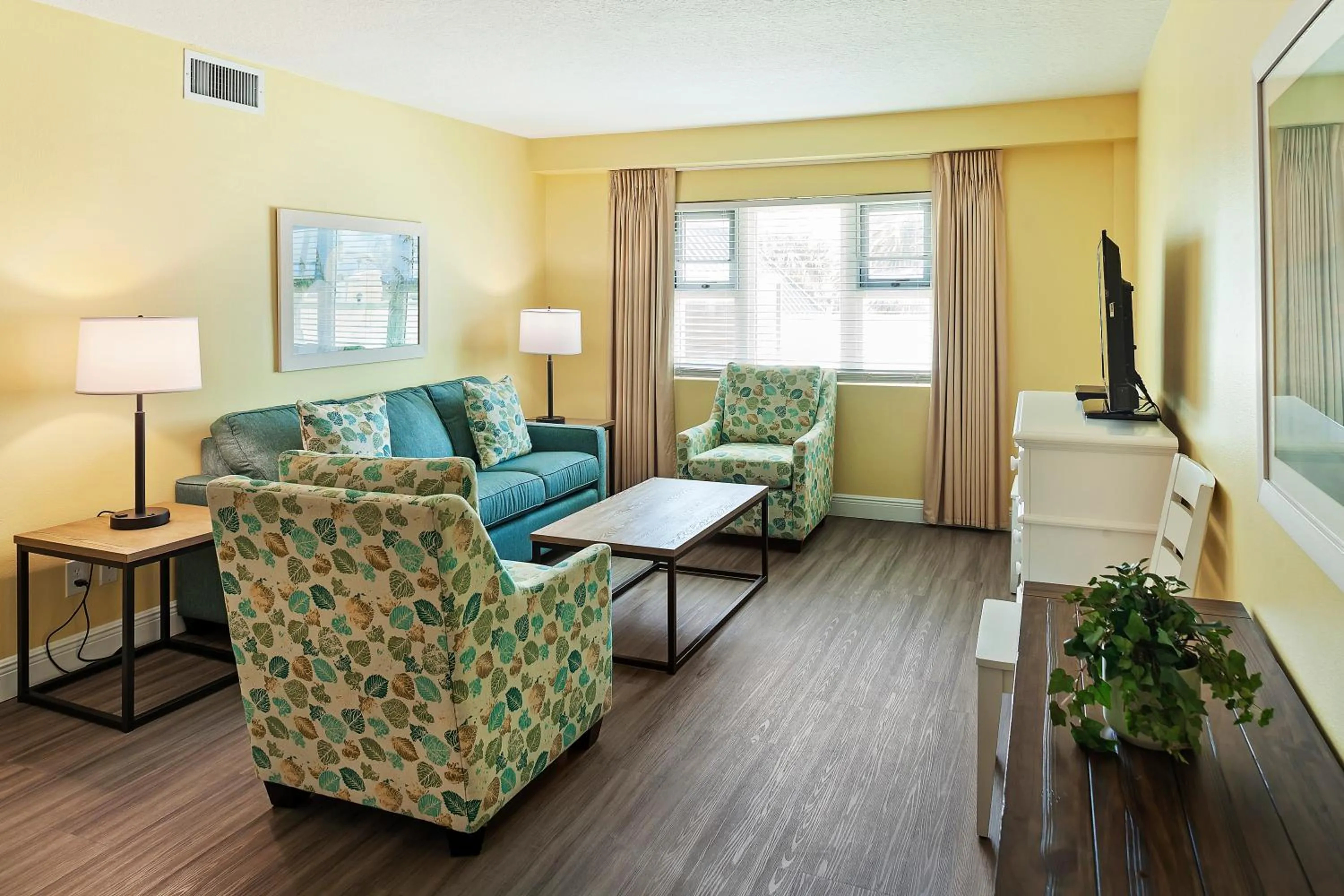 Living room in Royal Floridian Resort by Spinnaker