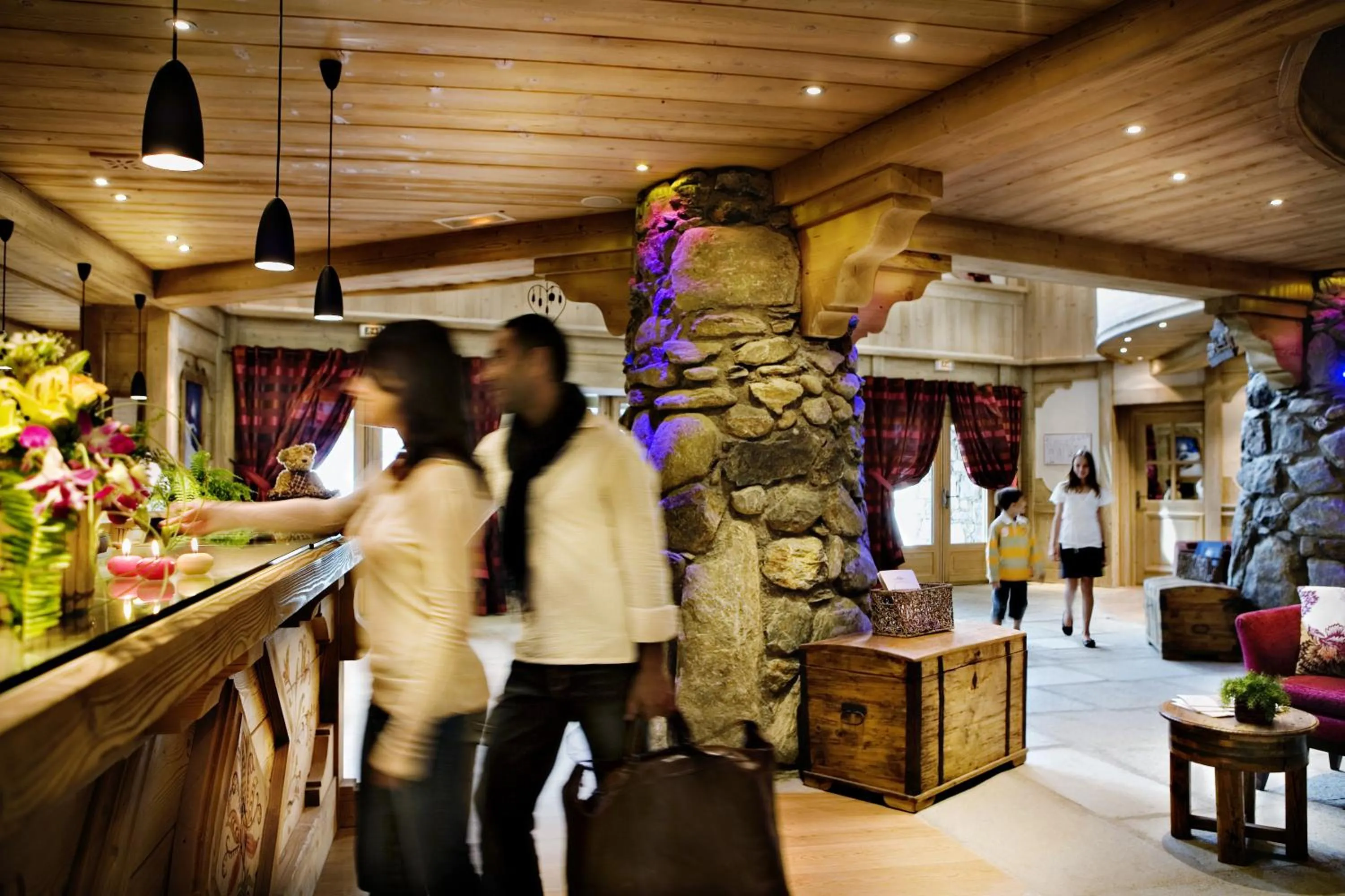 Lobby or reception in CGH Résidences & Spas Orée Des Cimes