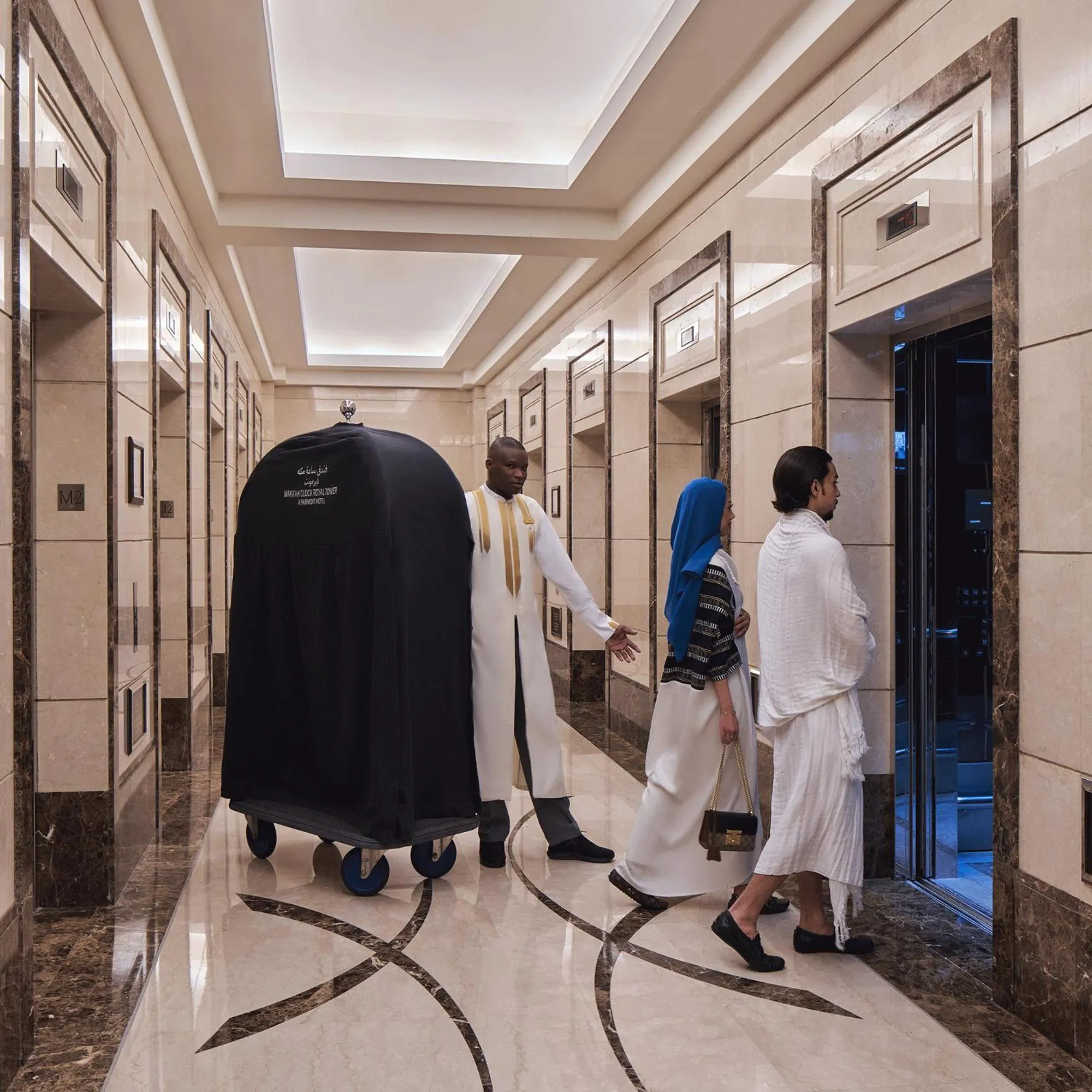 elevator in Makkah Clock Royal Tower, A Fairmont Hotel