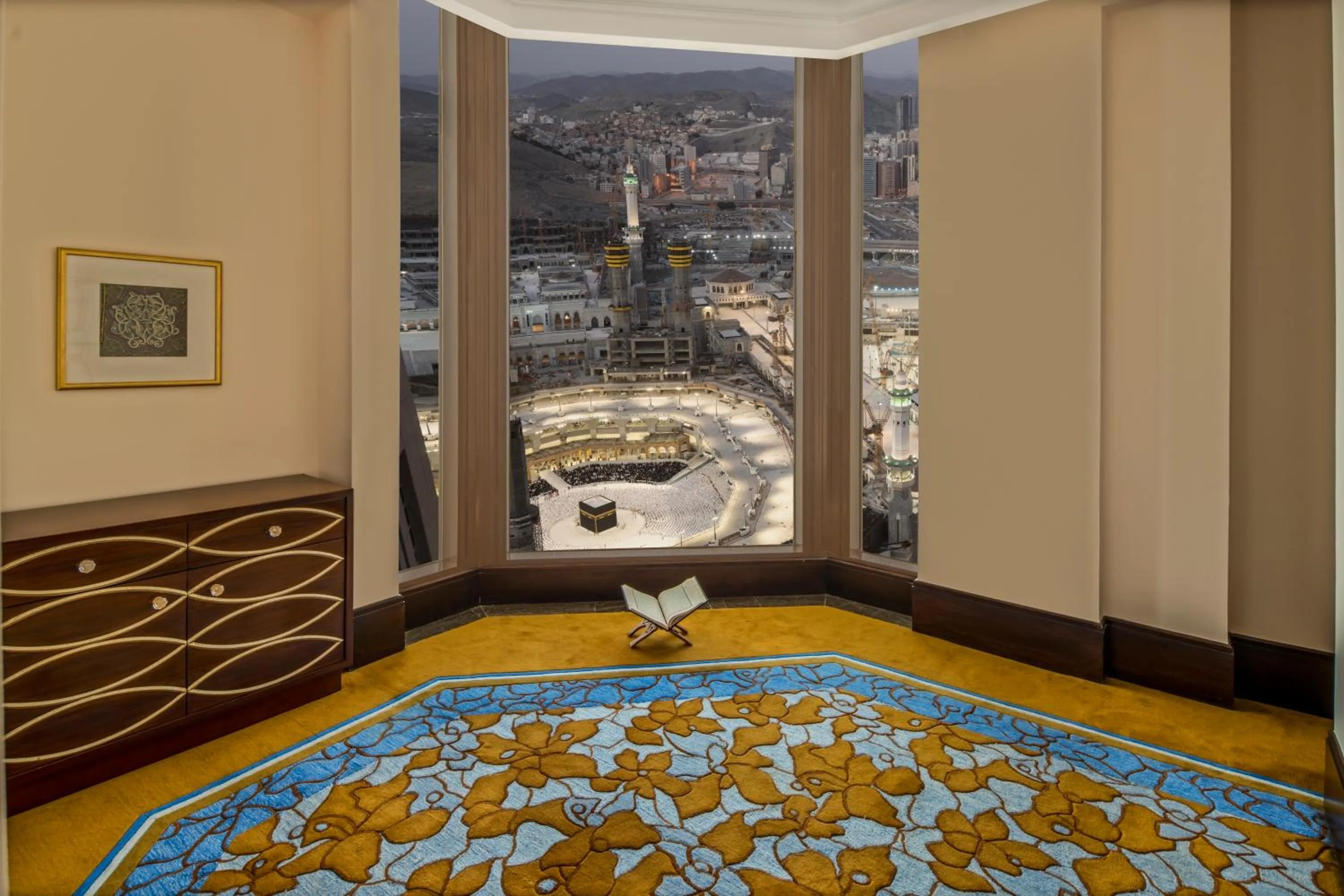 View (from property/room), Bed in Makkah Clock Royal Tower, A Fairmont Hotel
