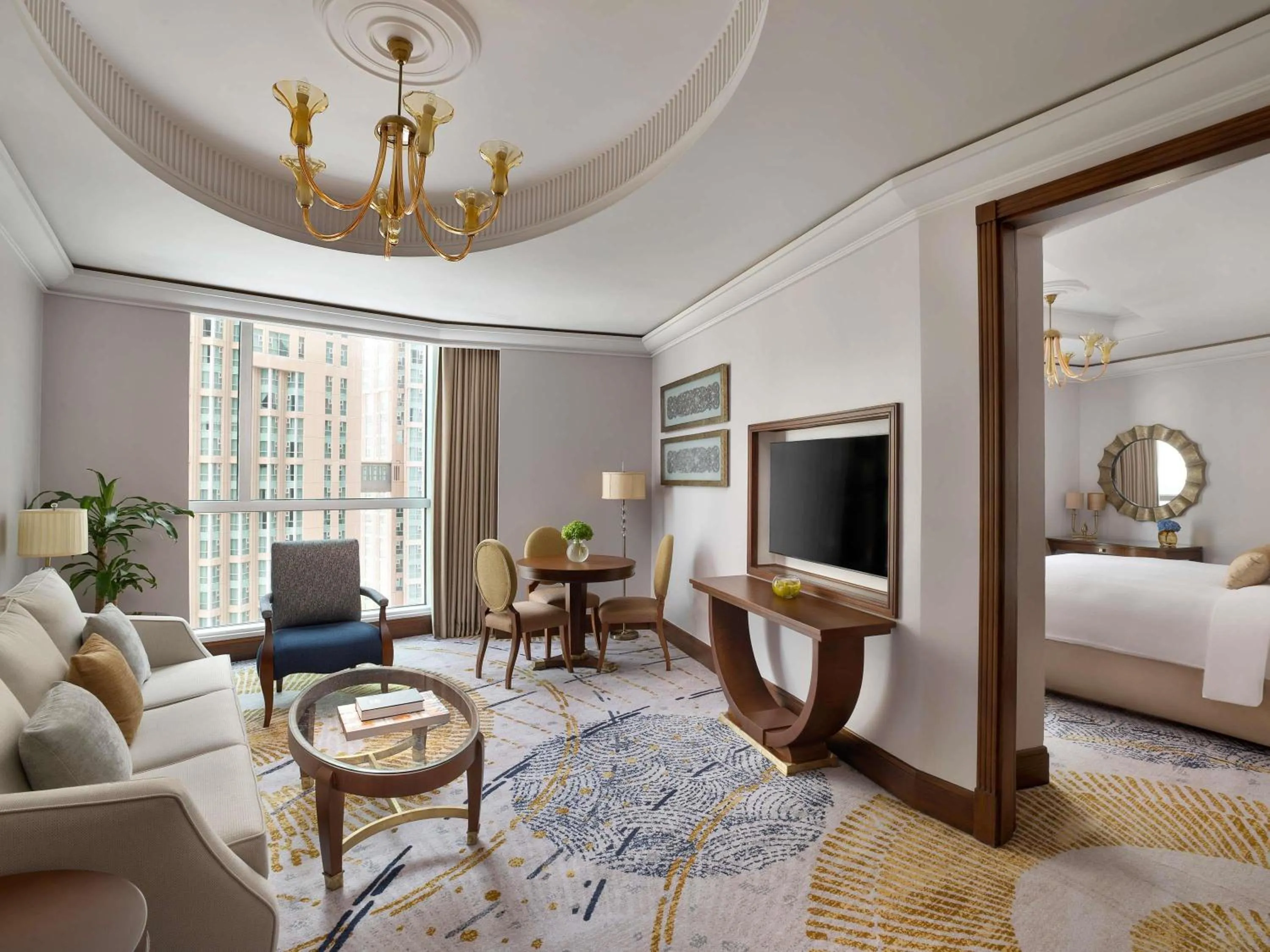 Bedroom, Bed in Raffles Makkah Palace