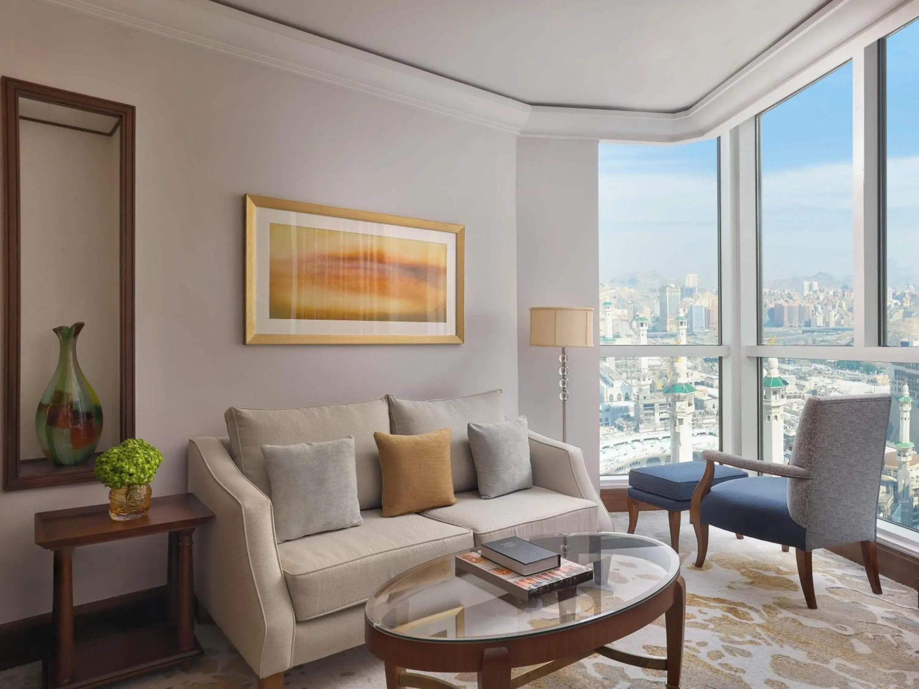 Presidential Two-Bedroom Suite with Haram View in Raffles Makkah Palace Presidential Two-Bedroom Suite with Haram View in Raffles Makkah Palace