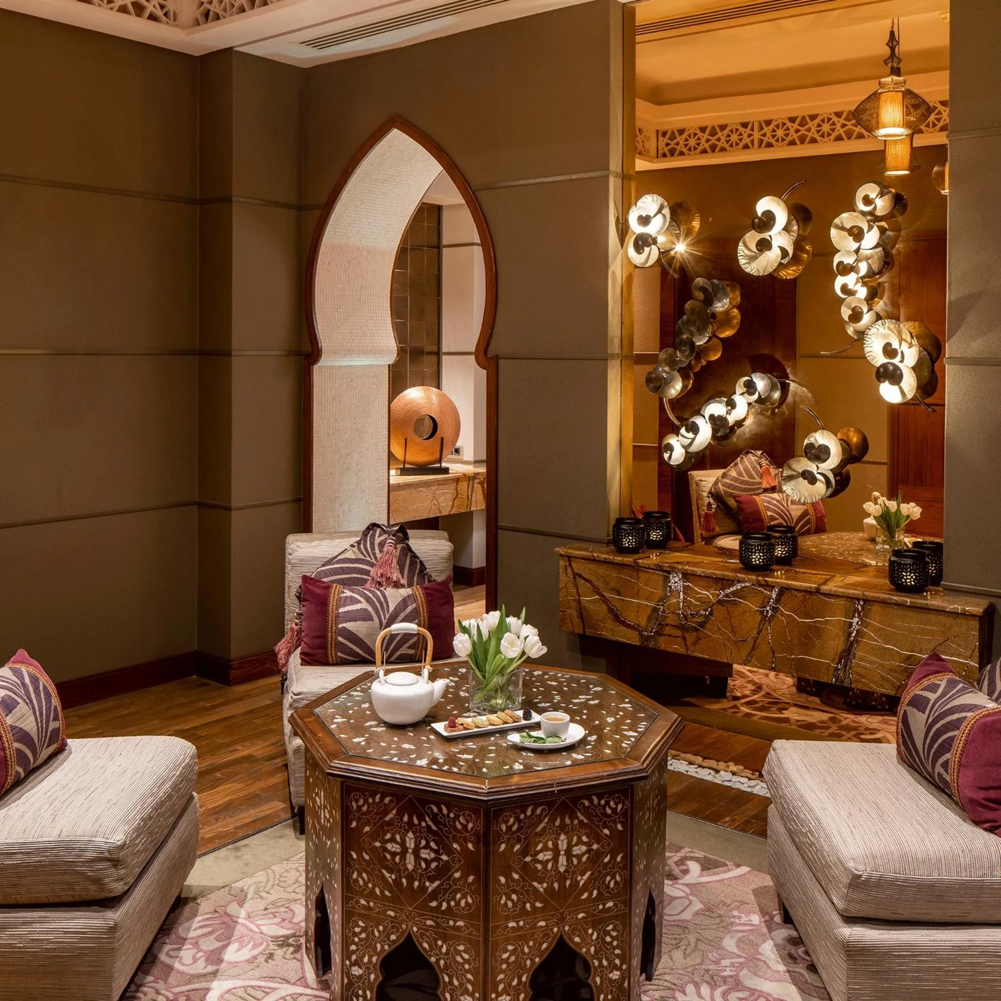 Lobby or reception in Raffles Makkah Palace