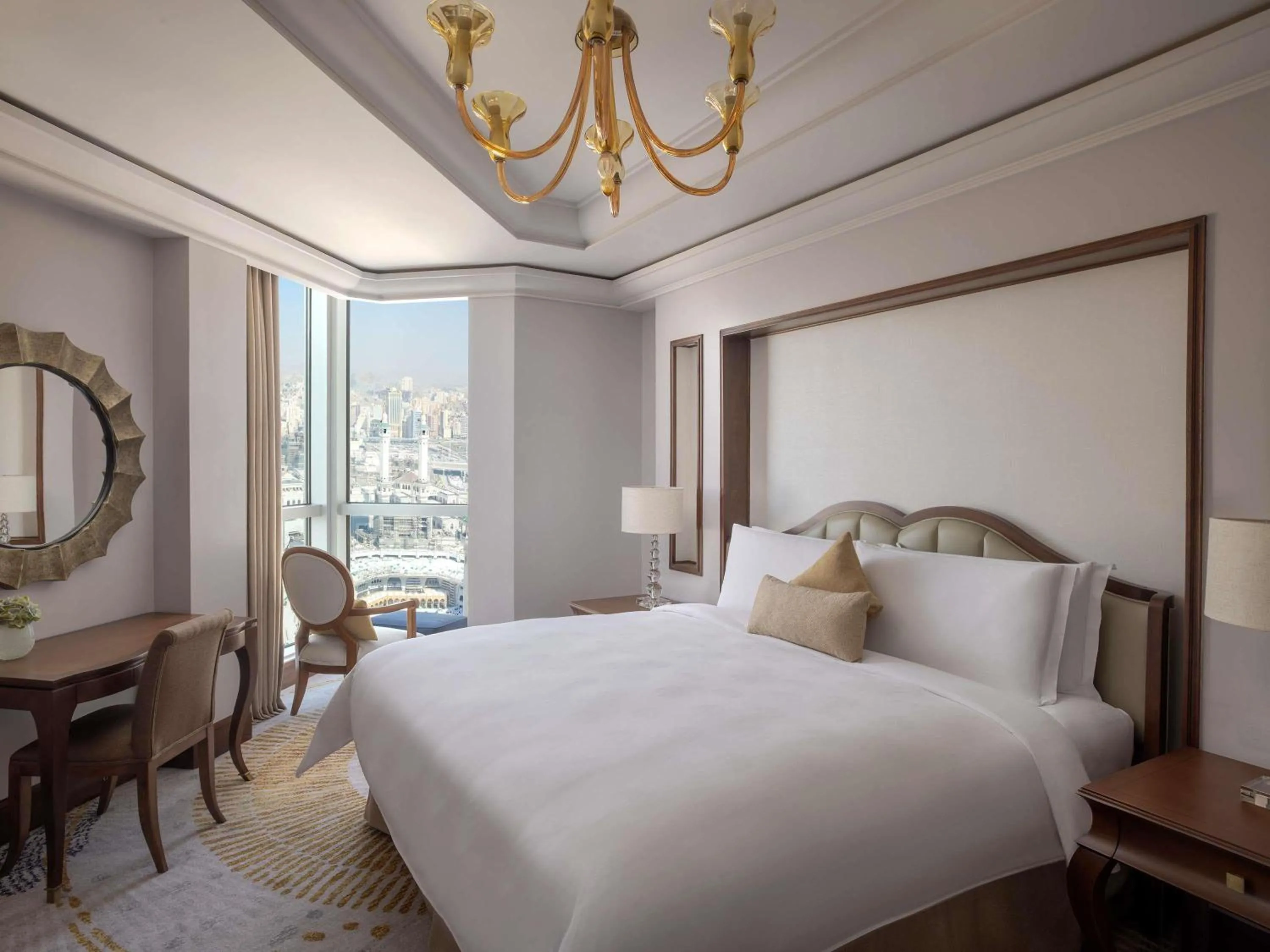 Bedroom, Bed in Raffles Makkah Palace