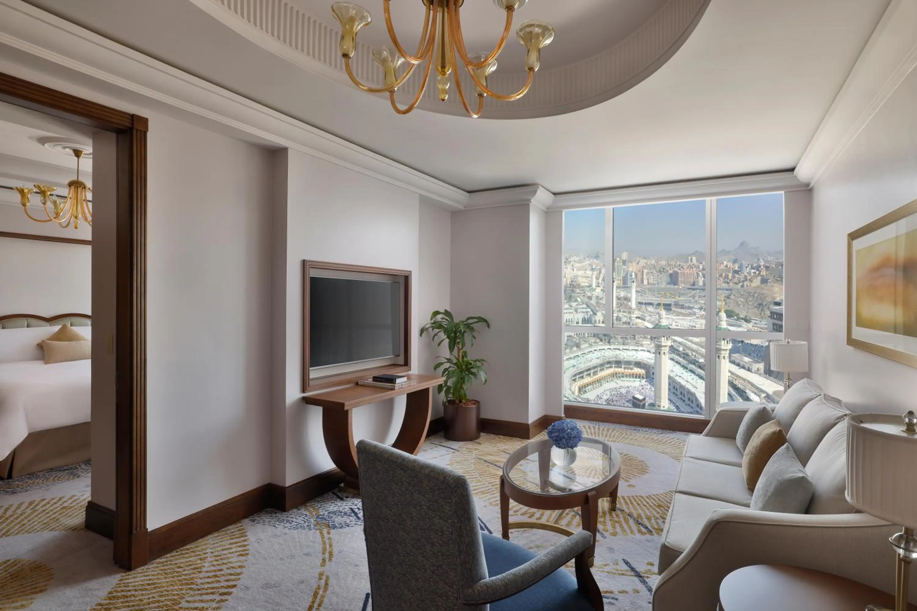 Living room in Raffles Makkah Palace