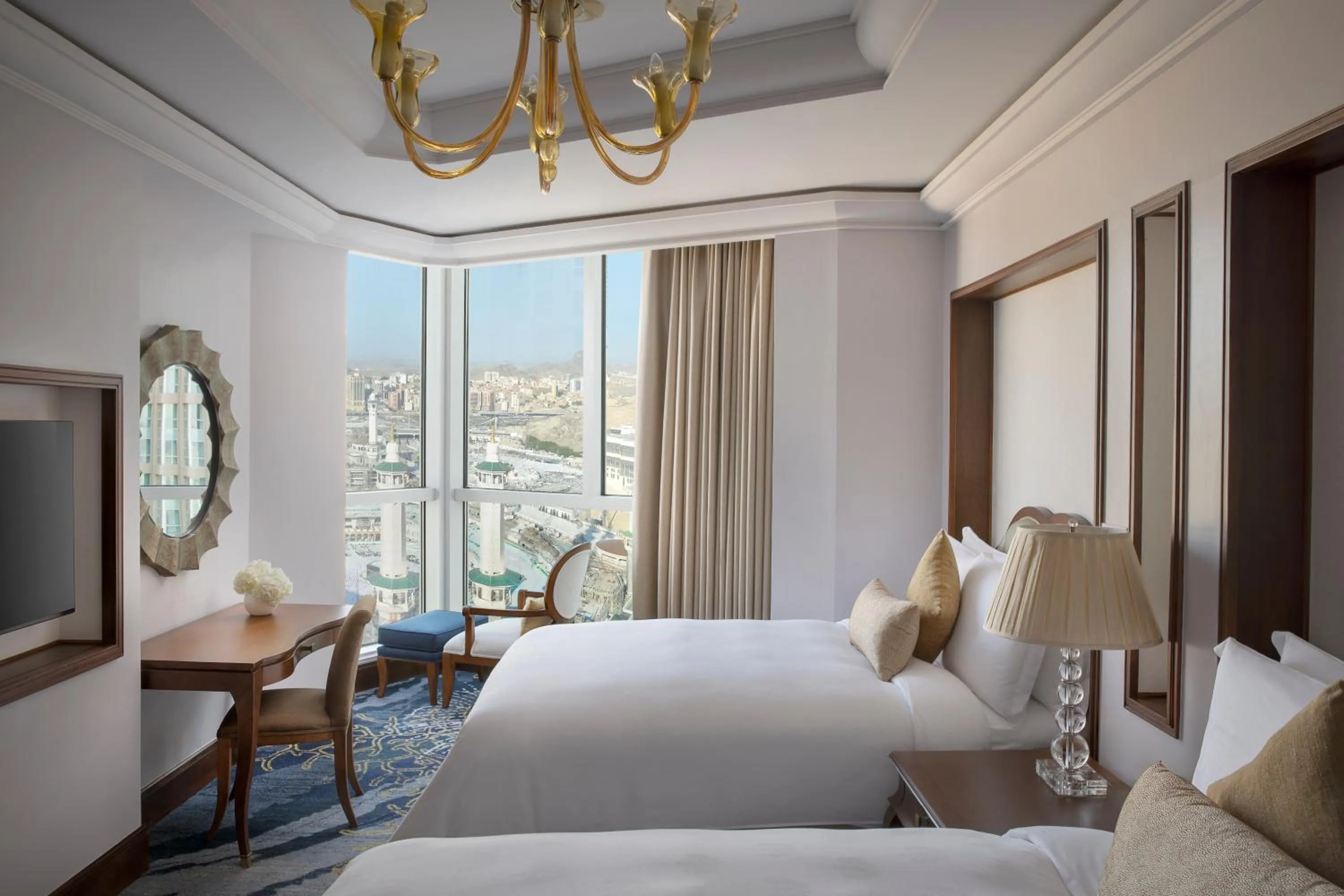 Bedroom, Bed in Raffles Makkah Palace