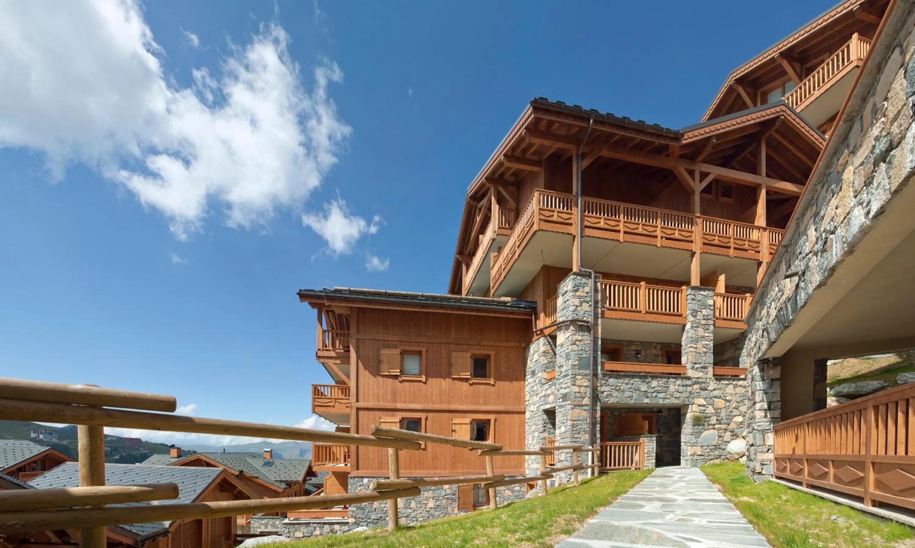 Facade/entrance in CGH Résidences & Spas Les Granges Du Soleil