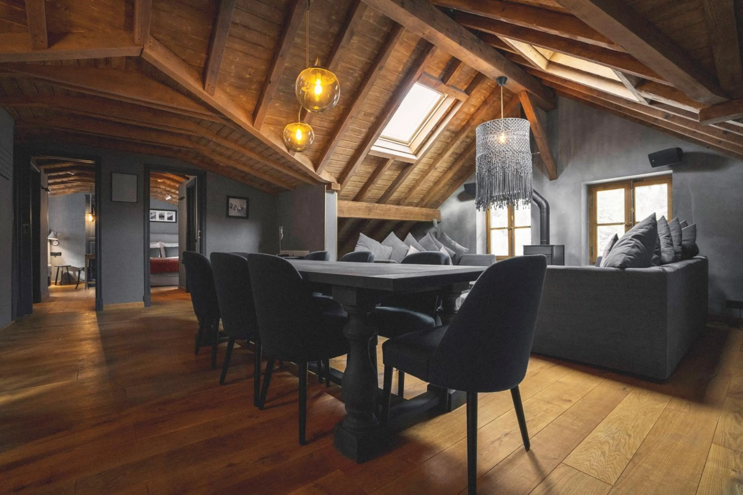 Living room in Langley Hotel Gustavia