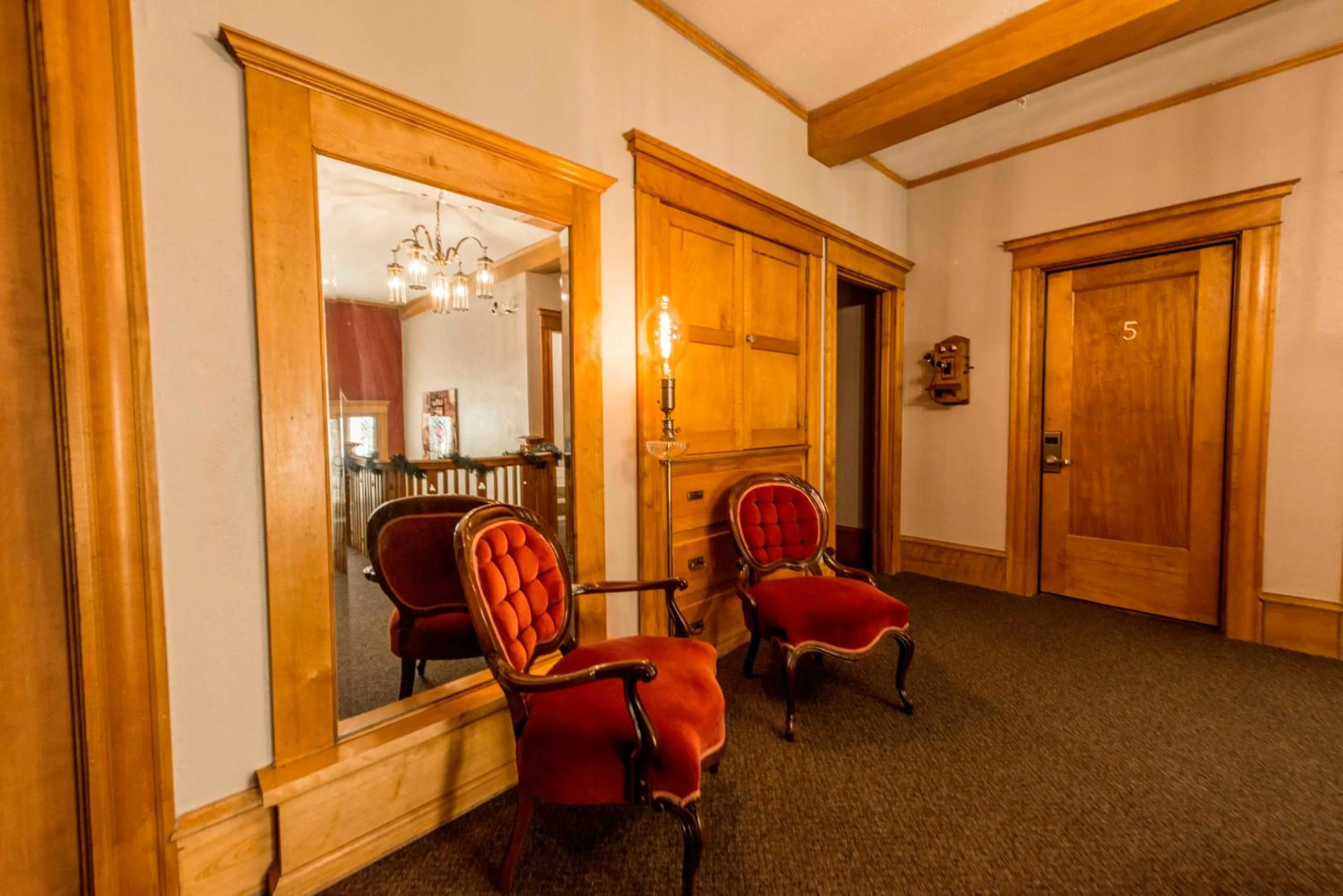 Seating area in Ember Hostel
