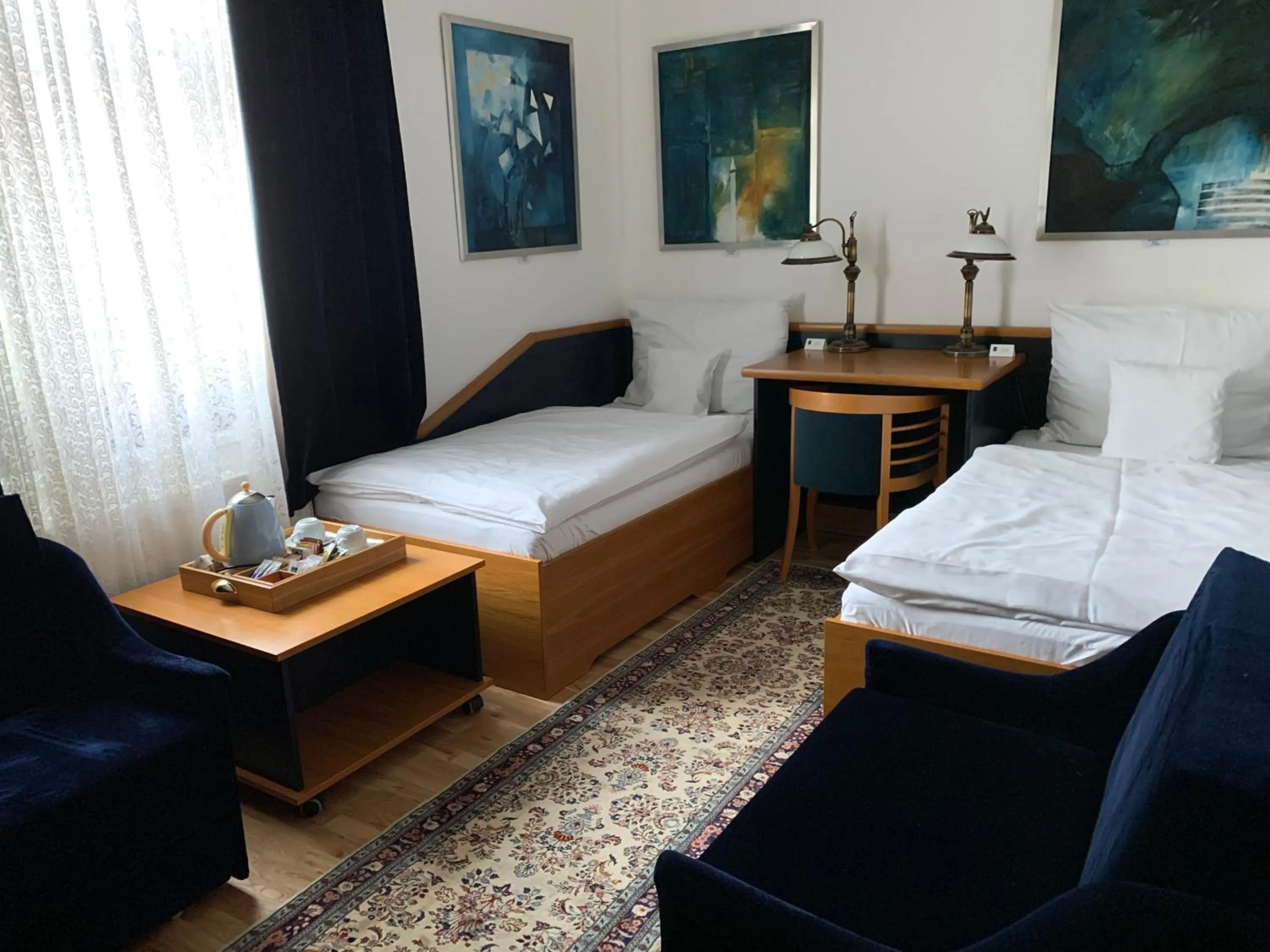 Bed in Antik Hotel Sofia