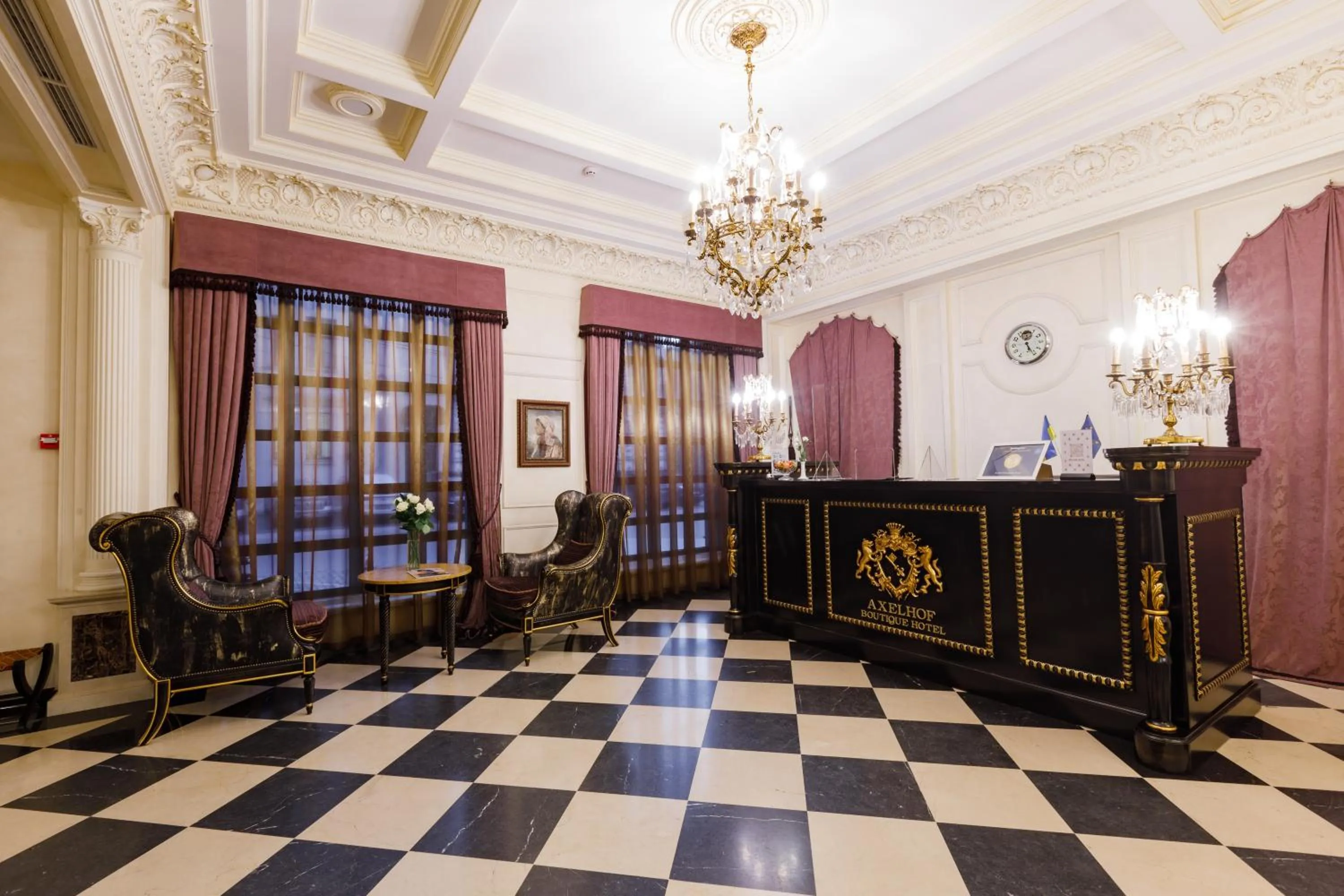 Lobby or reception in Axelhof Boutique Hotel