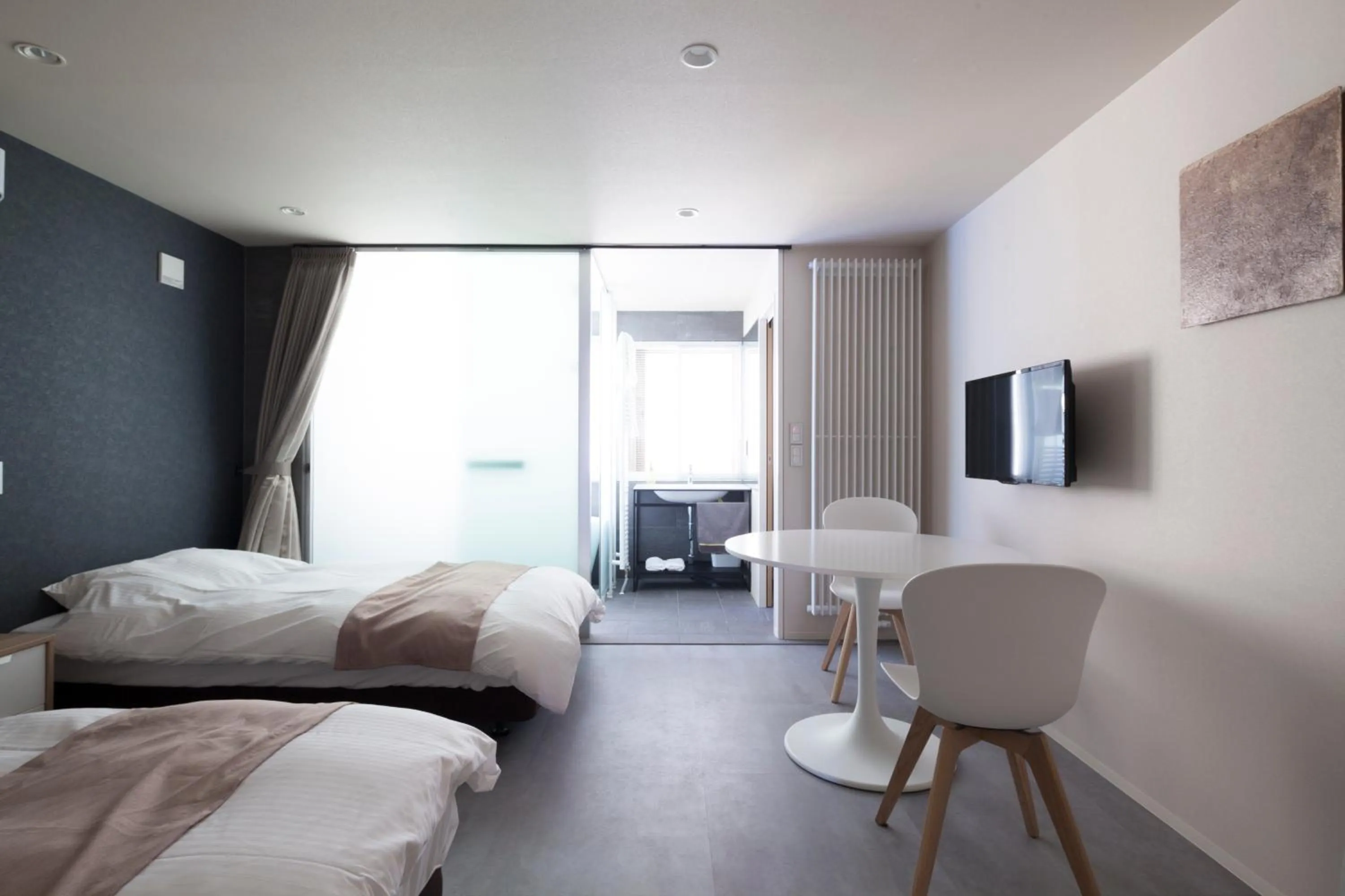 Bedroom, Bed in Private house Kuranoya Sapporo