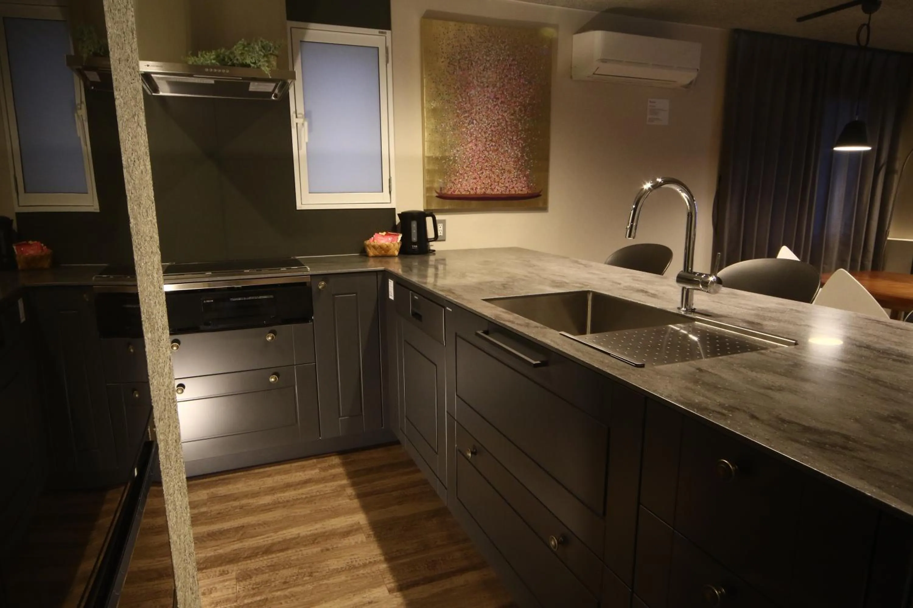 Kitchen or kitchenette in Private house Kuranoya Sapporo