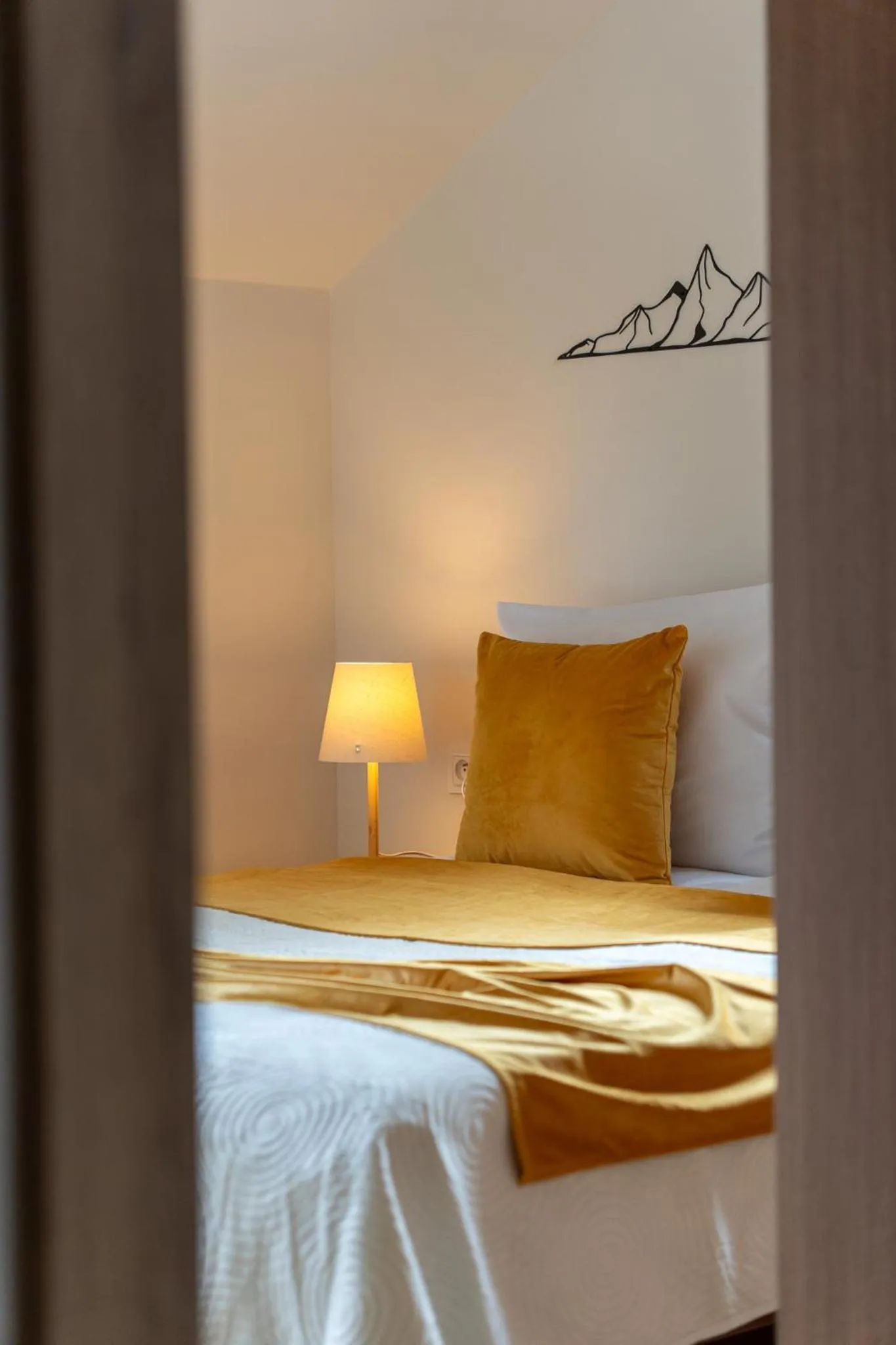 Bed in Willa i Wzgórze Jerrego Apartamenty i pokoje z widokiem na góry