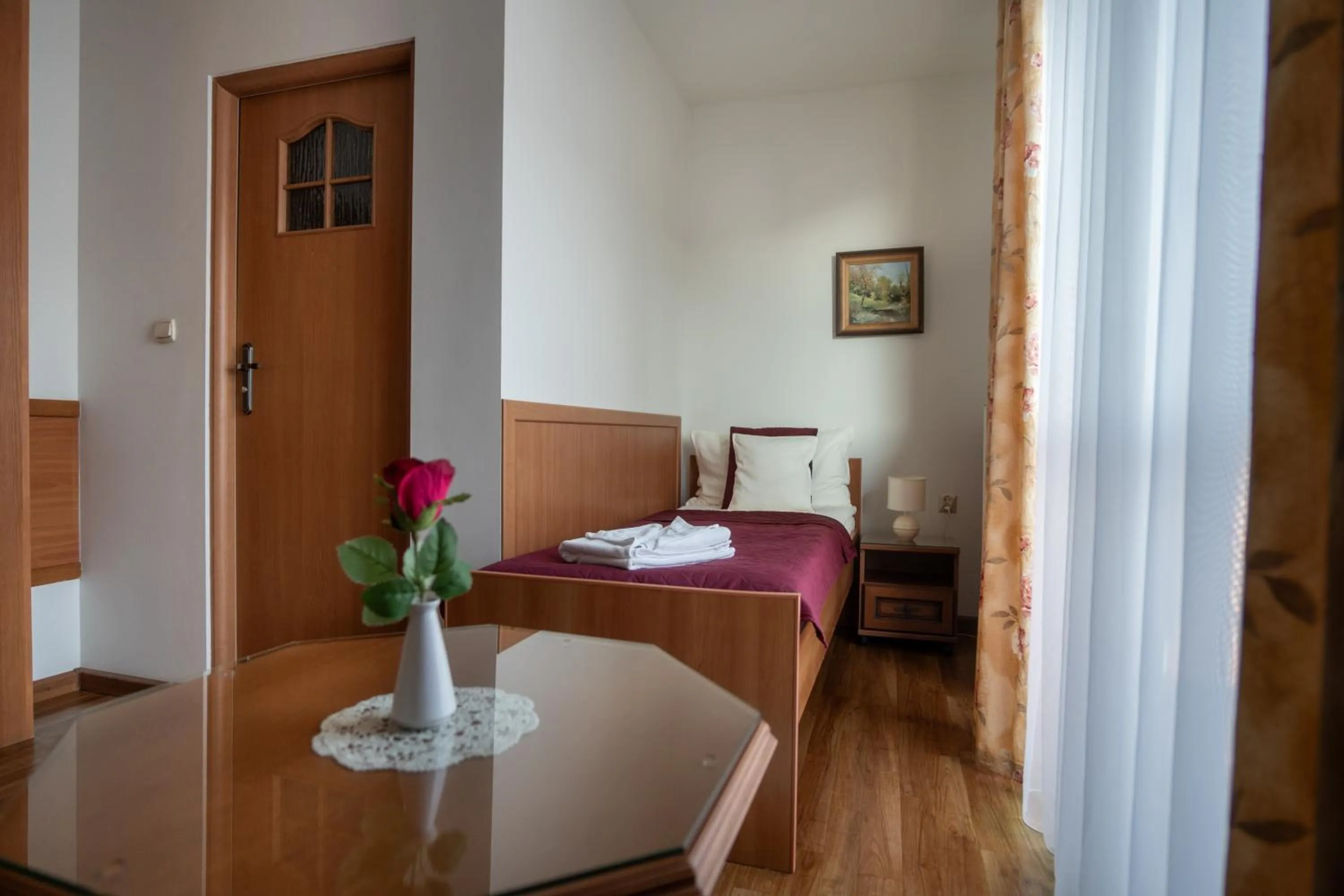 Bed in Willa i Wzgórze Jerrego Apartamenty i pokoje z widokiem na góry