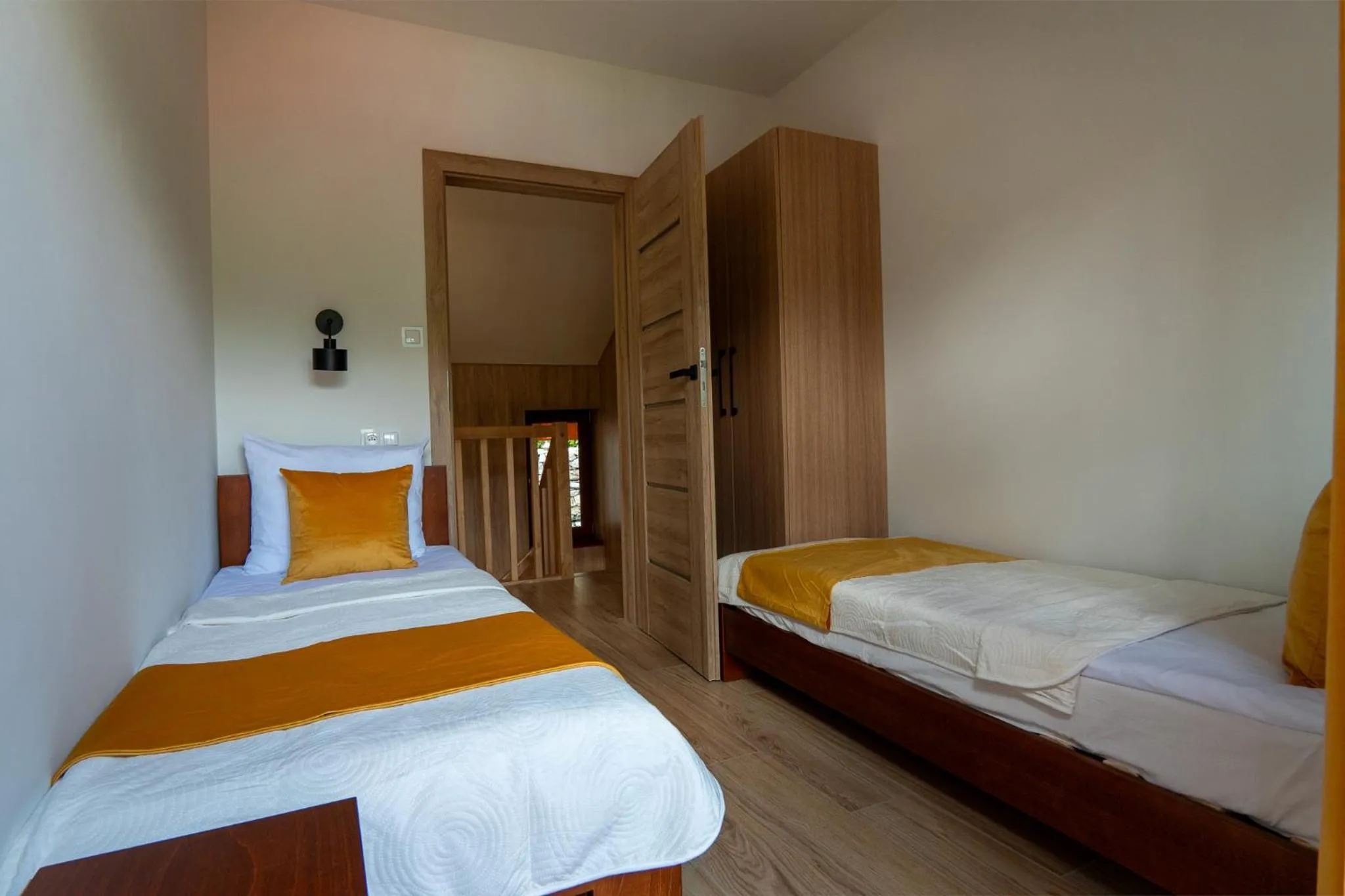 Bed in Willa i Wzgórze Jerrego Apartamenty i pokoje z widokiem na góry