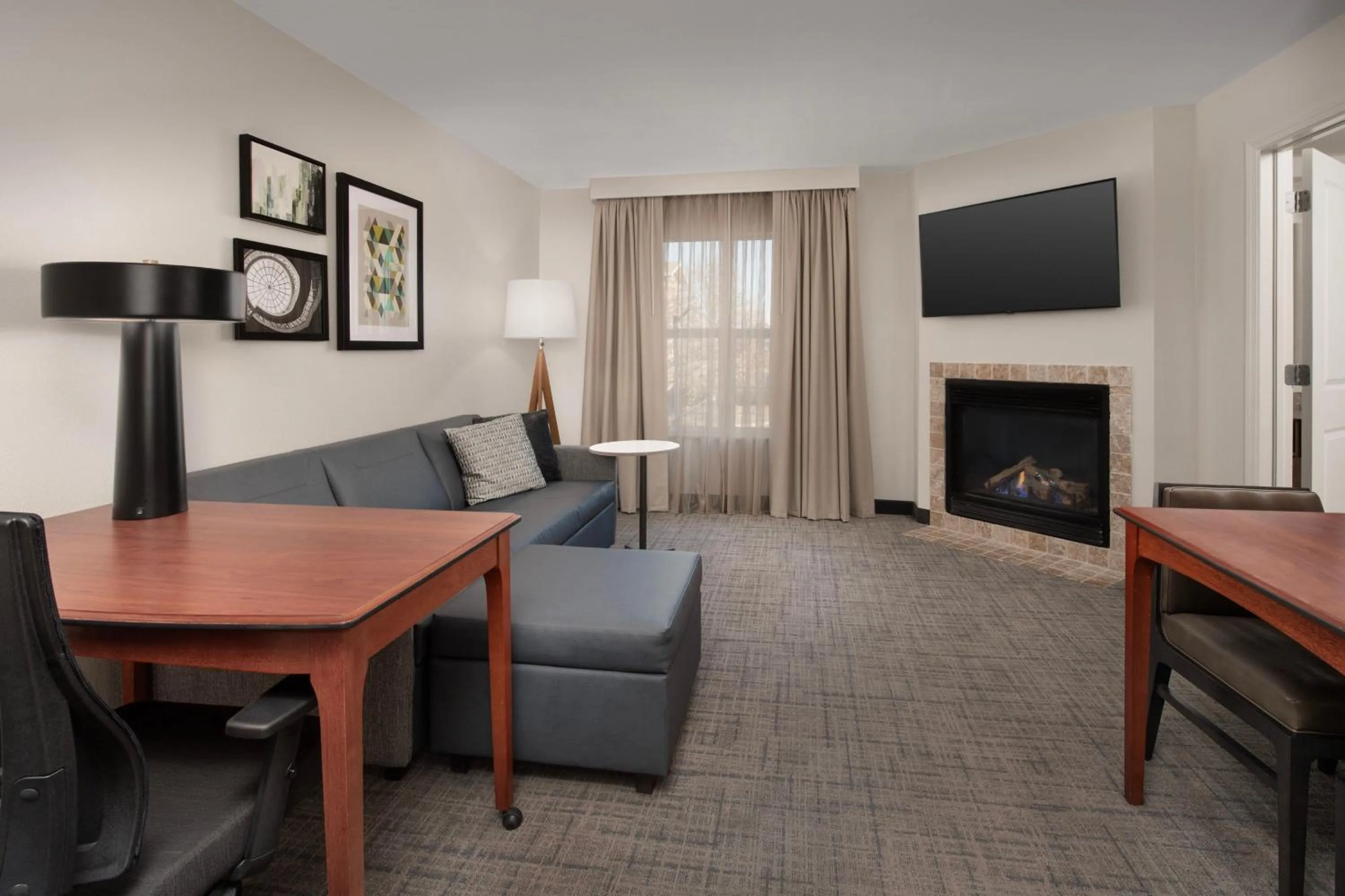 Living room in Residence Inn by Marriott Fayetteville Cross Creek