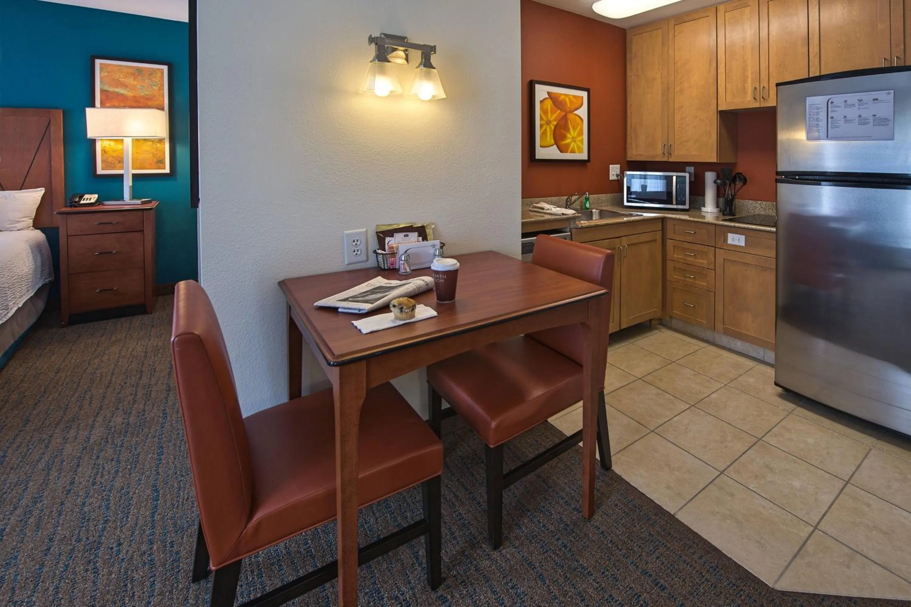 Kitchen or kitchenette in Residence Inn by Marriott Fayetteville Cross Creek