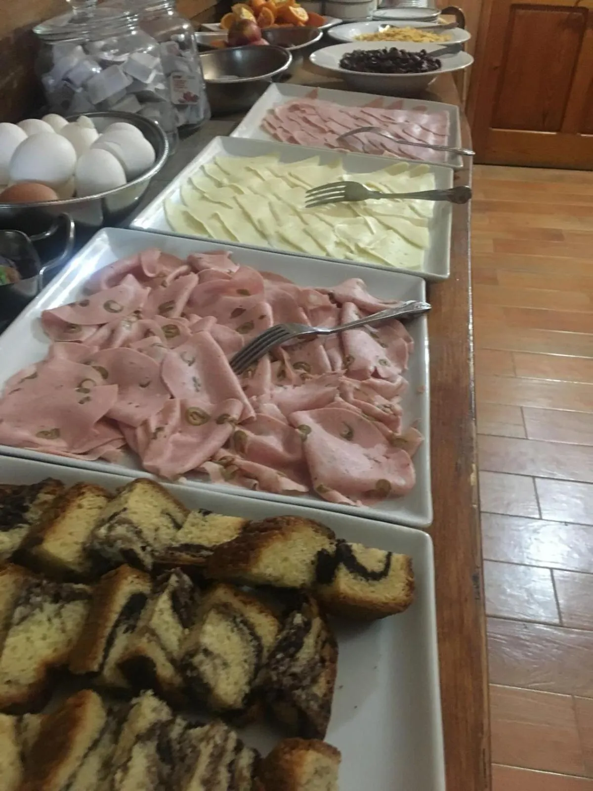 Continental breakfast in Buccaneers Boutique Guest House