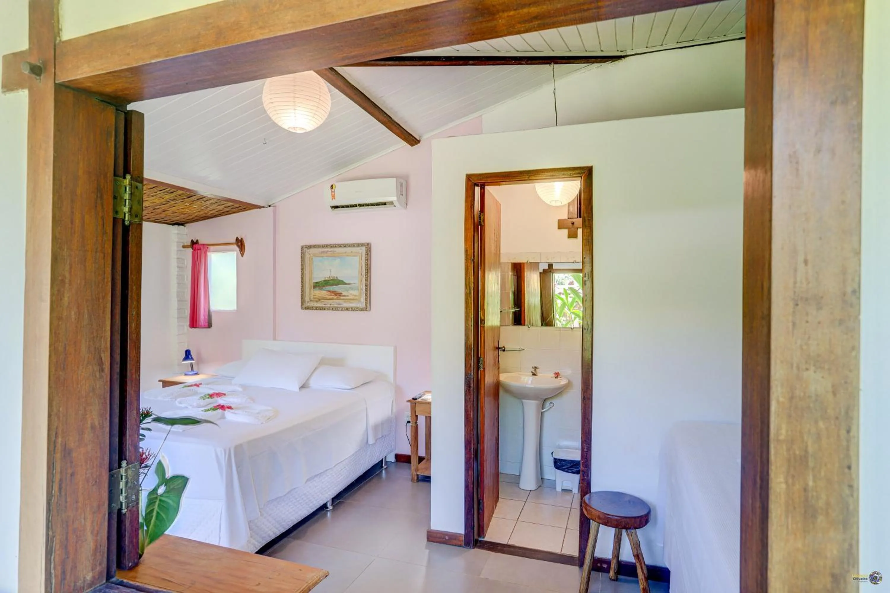 Bed in Pousada Piratas