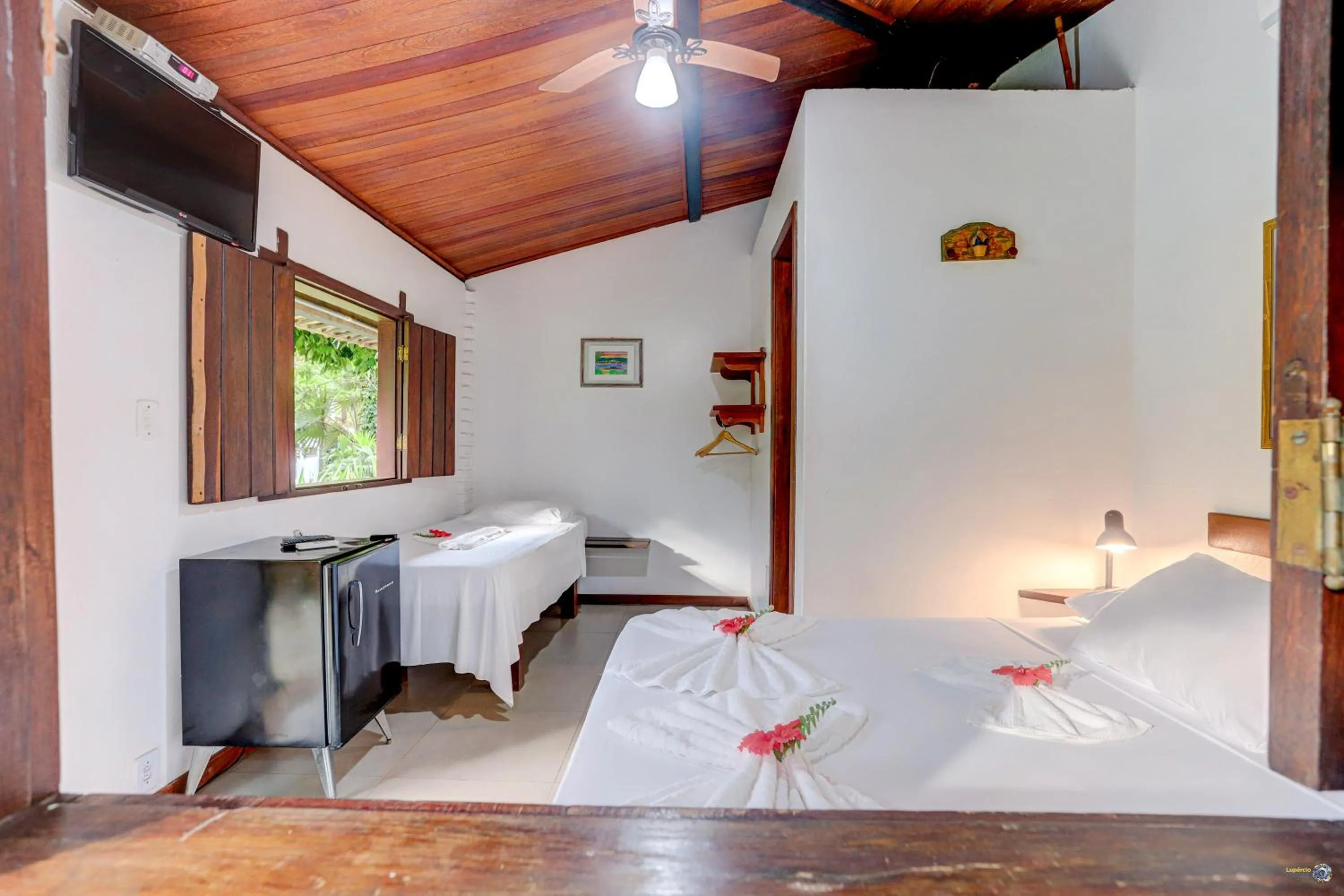 Bed in Pousada Piratas