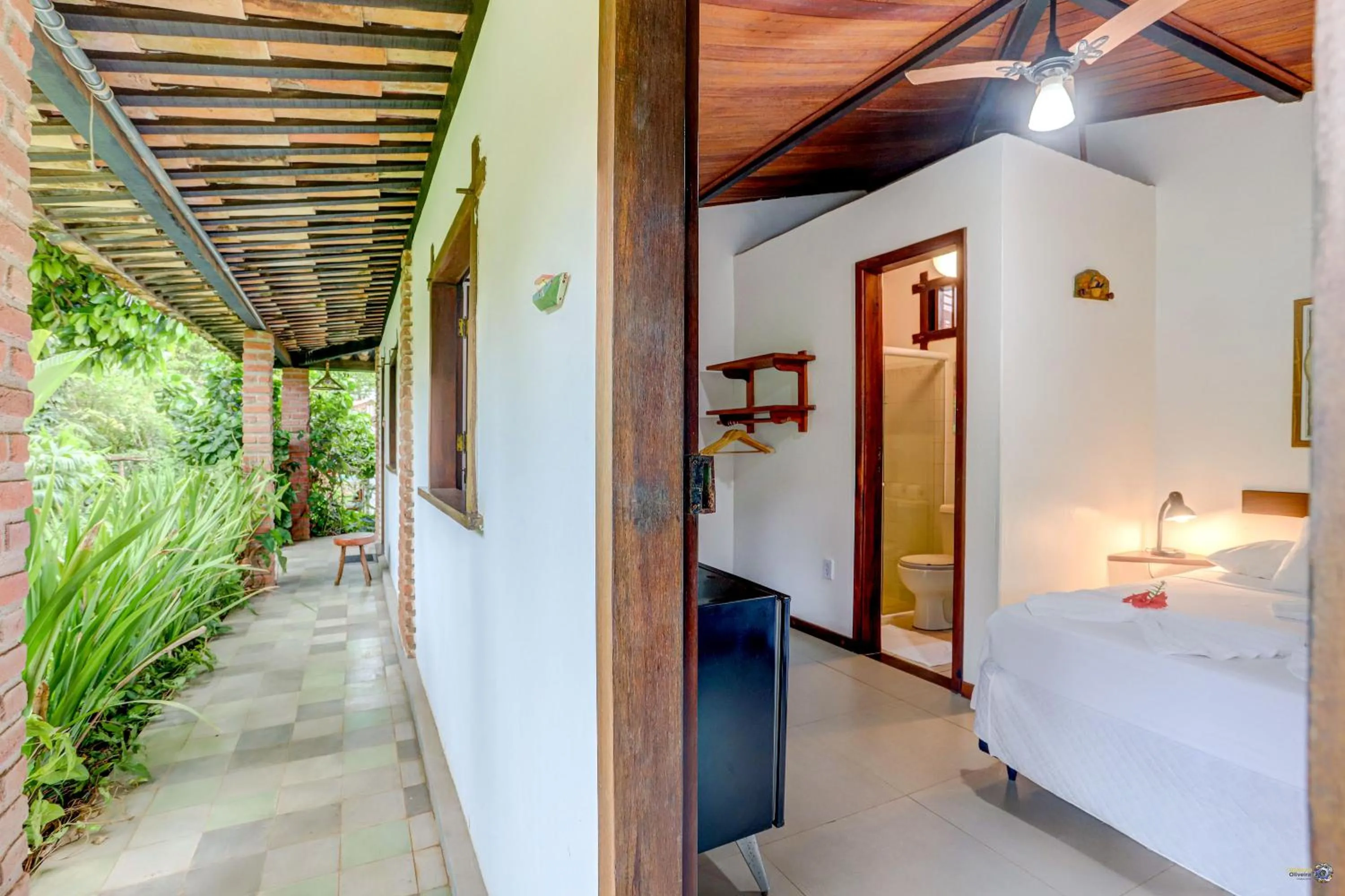 Bed in Pousada Piratas