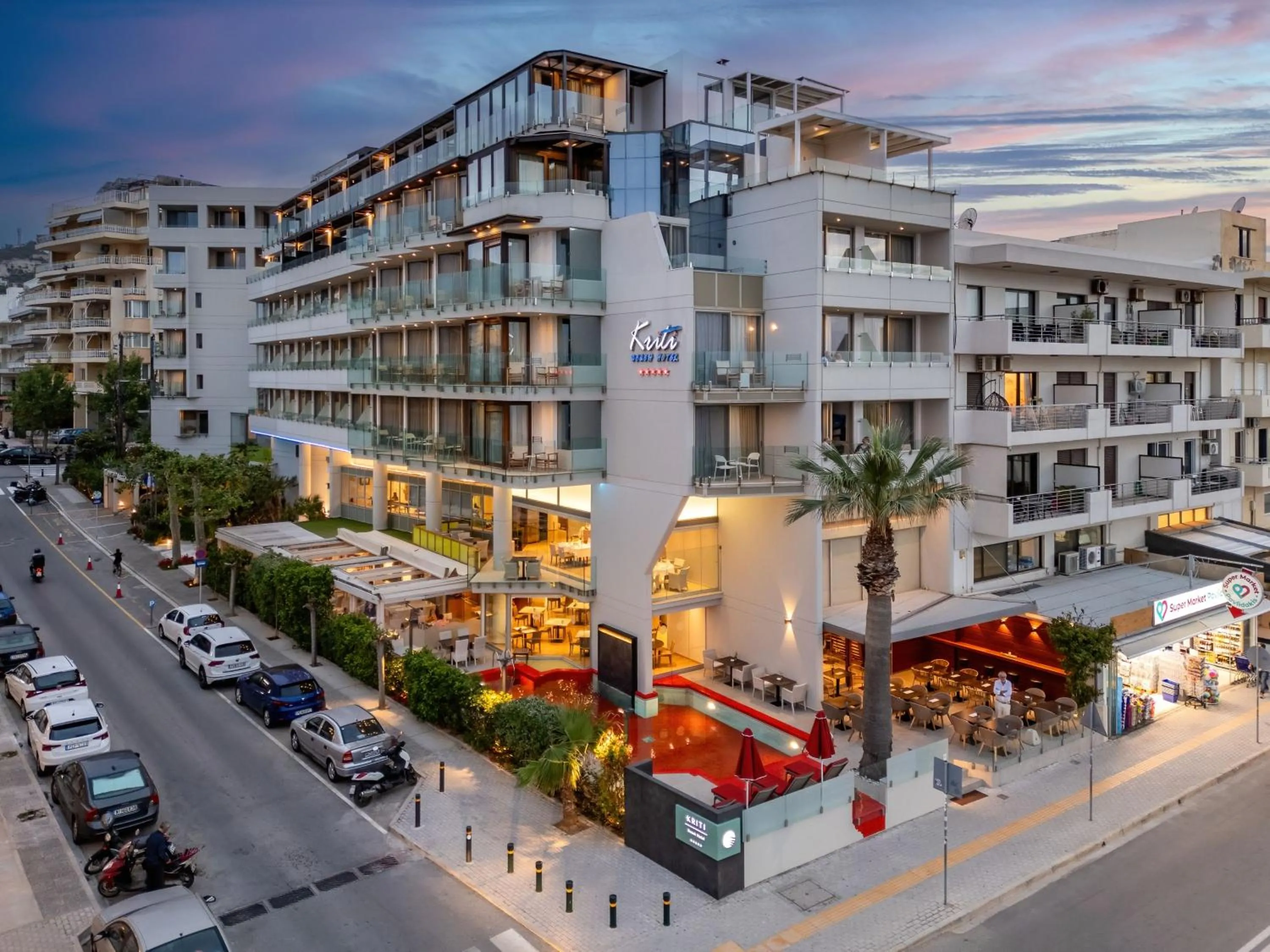 Property building in Kriti Beach Hotel