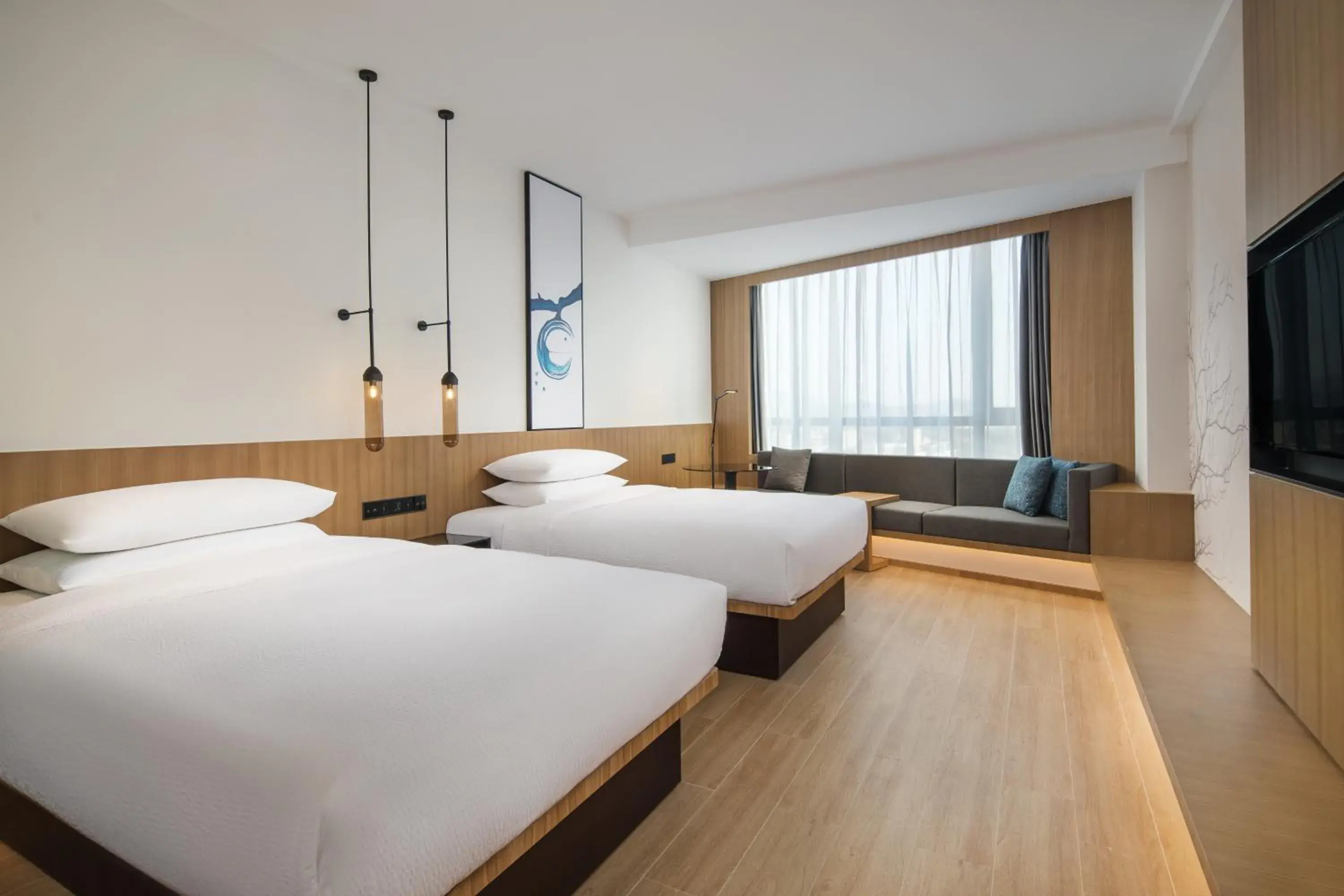 Deluxe Twin Room in Fairfield by Marriott Dongguan Changping Deluxe Twin Room in Fairfield by Marriott Dongguan Changping