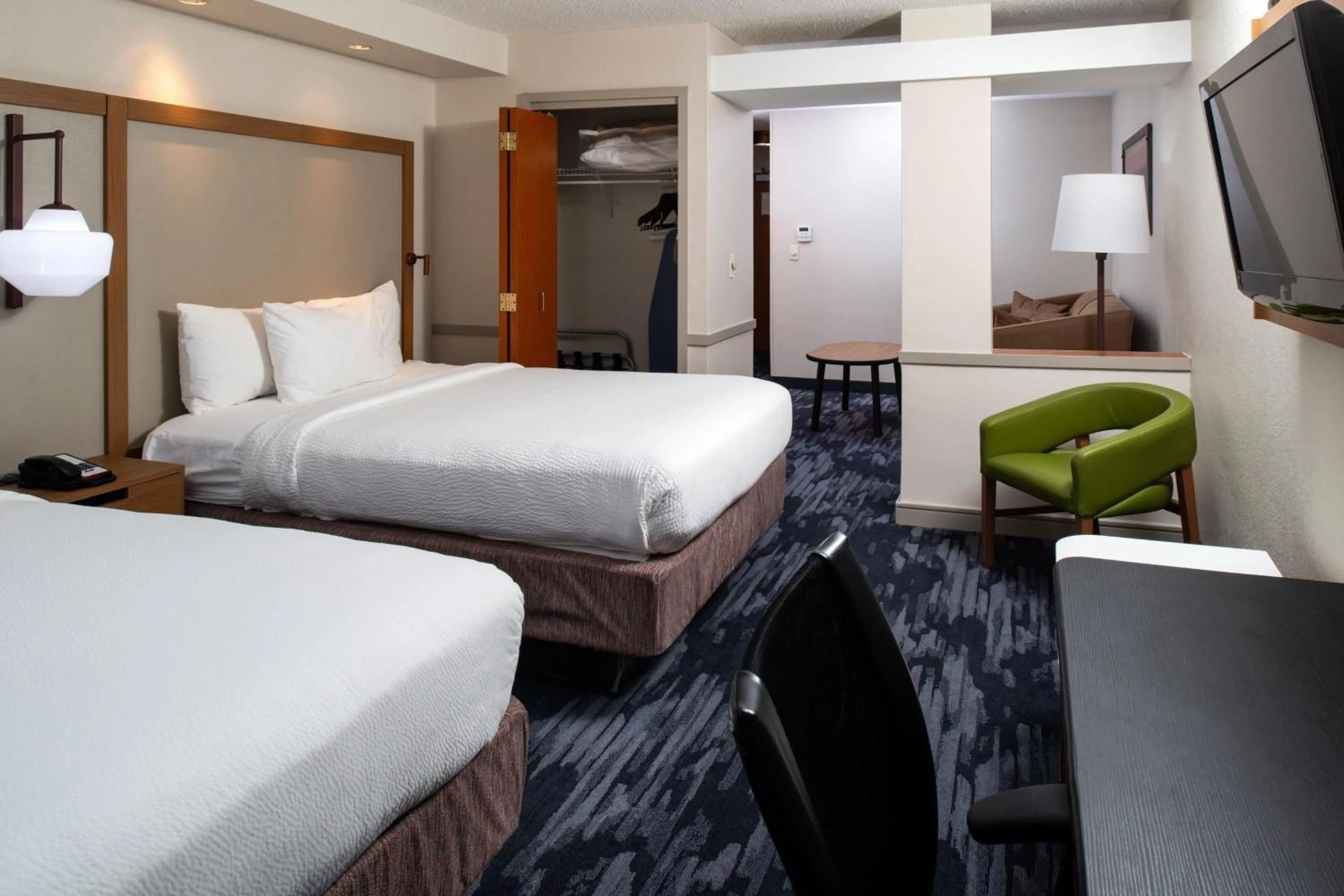 Photo of the whole room, Bed in Fairfield Inn & Suites Greensboro Wendover