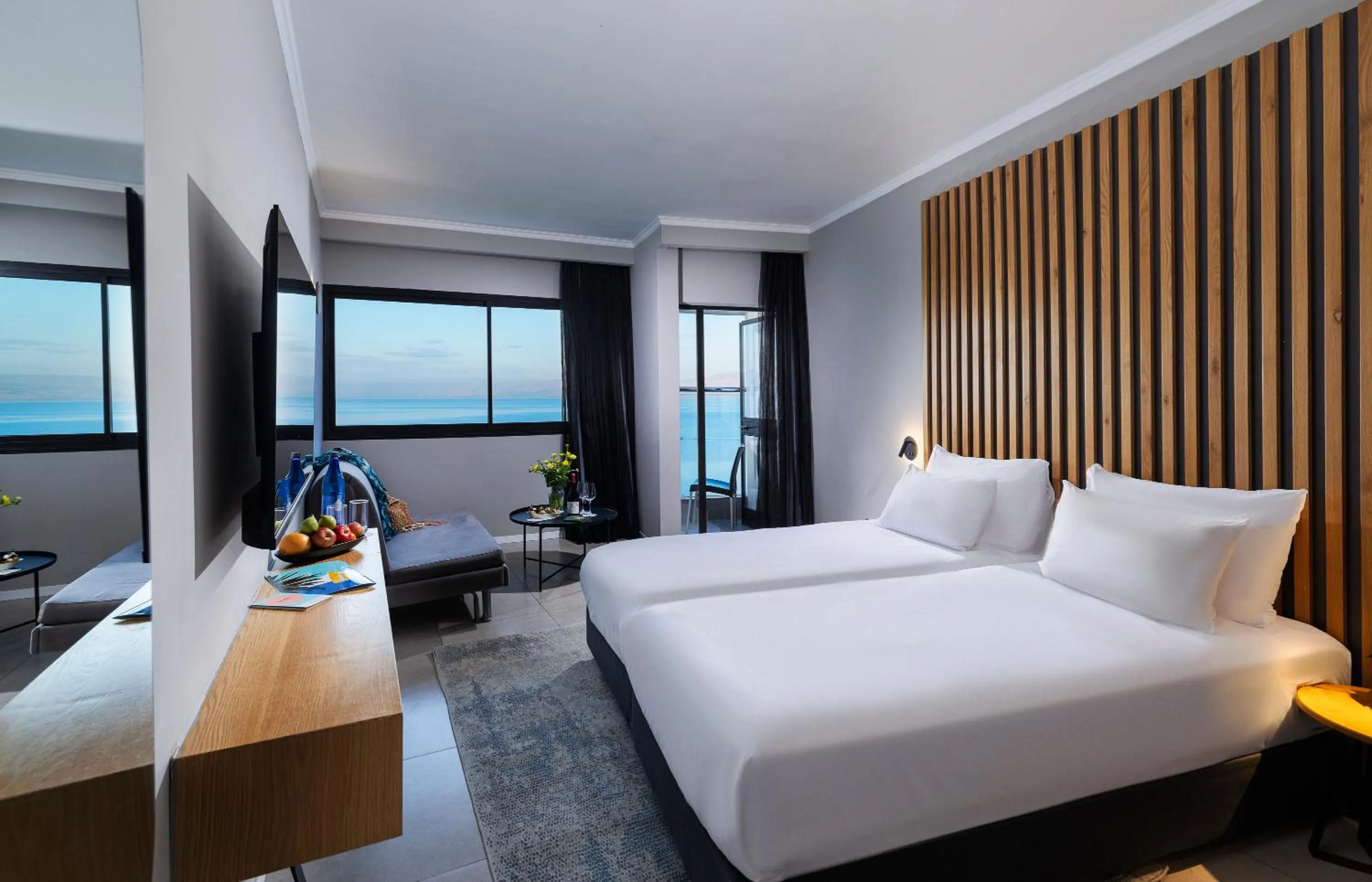 Bed in Hotel Lake House Kinneret