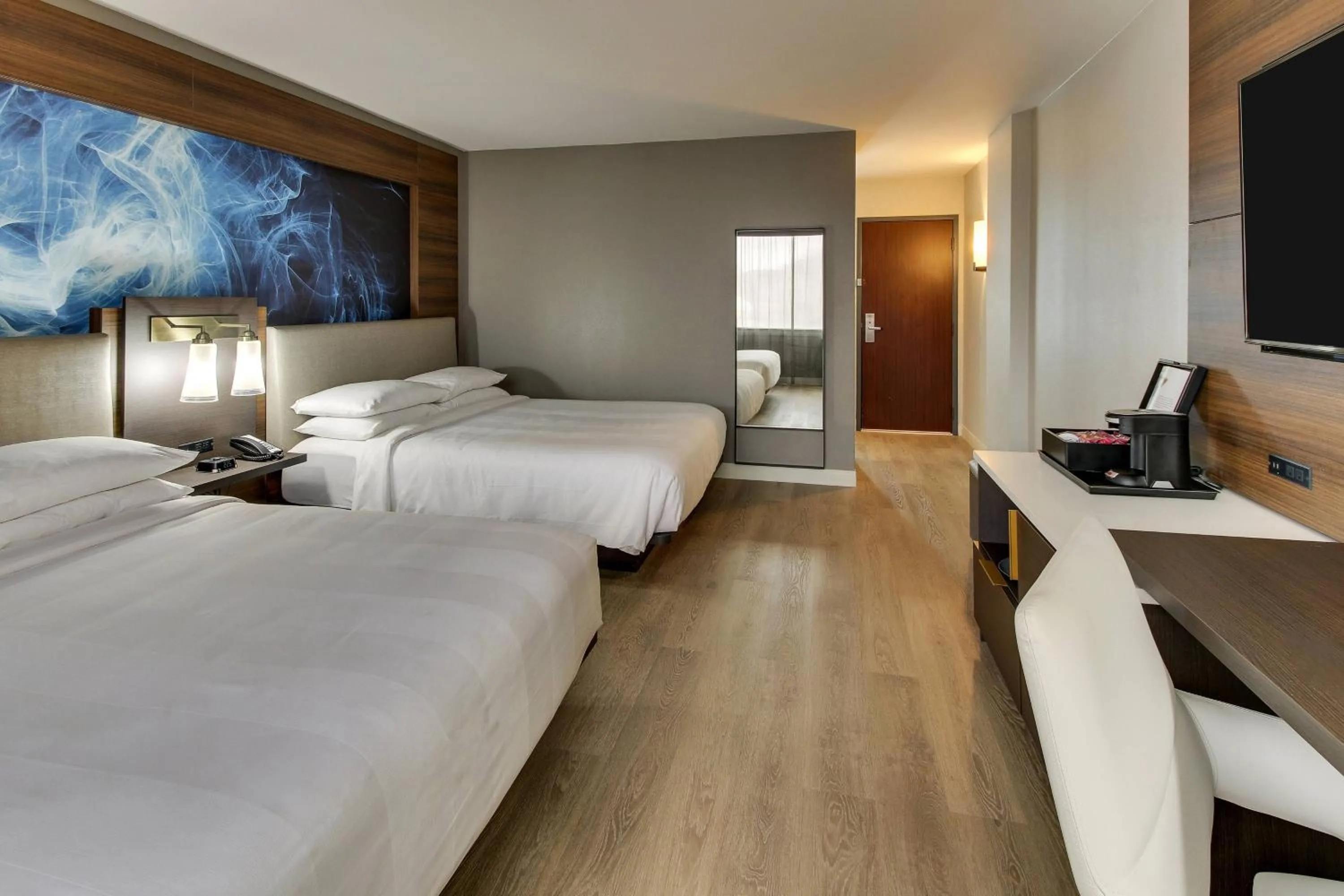 Photo of the whole room, Bed in Huntsville Marriott at the Space & Rocket Center