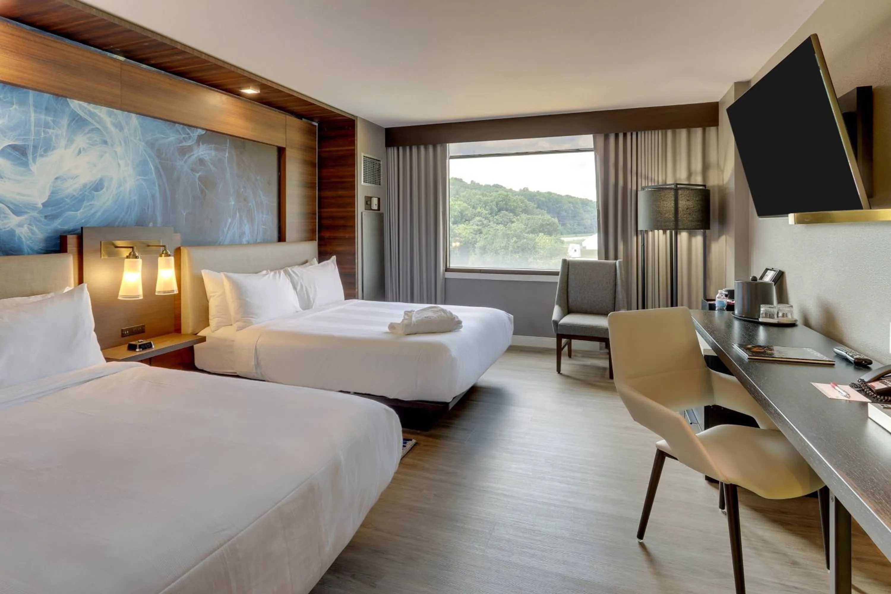 Photo of the whole room, Bed in Huntsville Marriott at the Space & Rocket Center