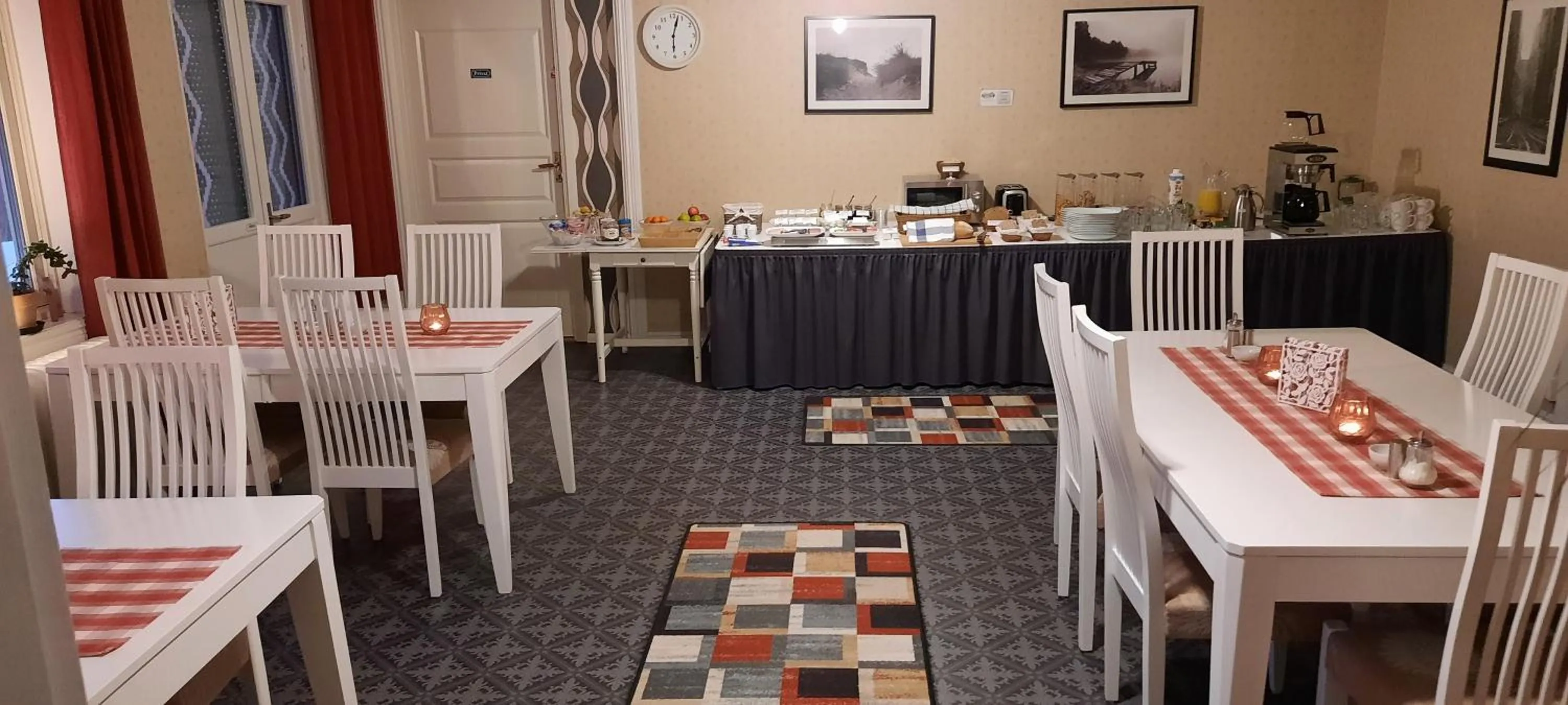 Dining area in Geijersholms Herrgård