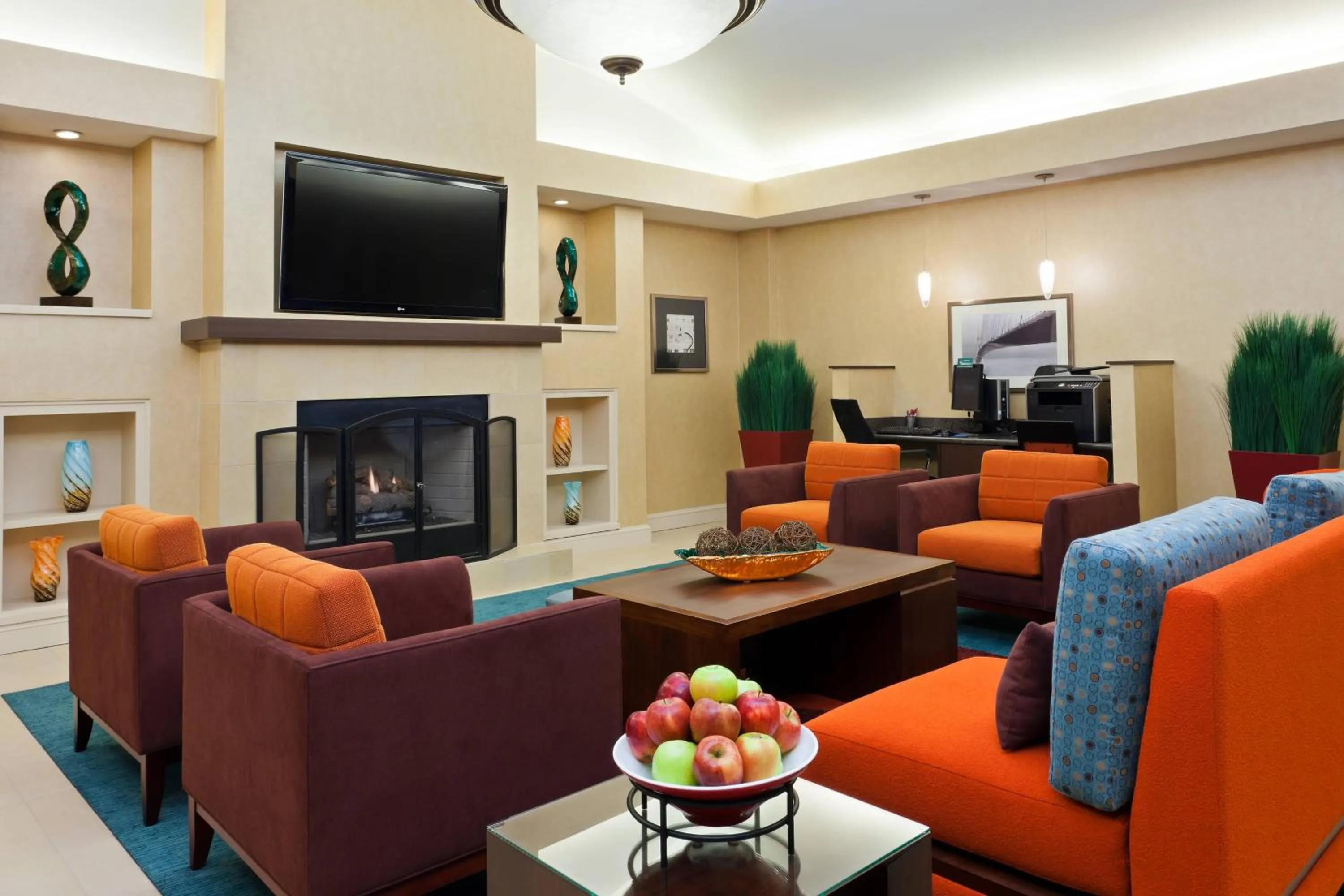 Lobby or reception in Residence Inn Indianapolis Carmel