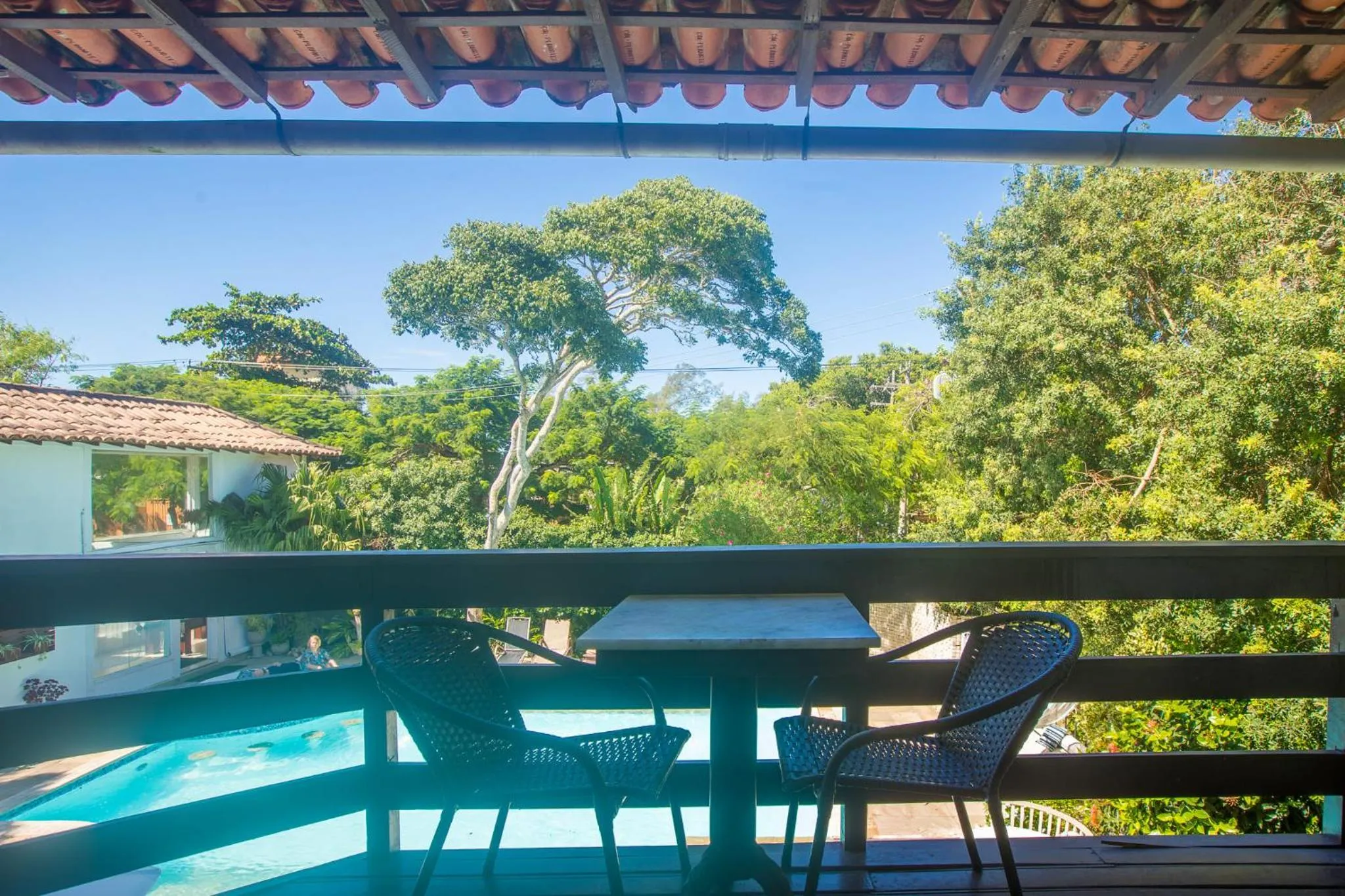 Balcony/Terrace in Pousada Blue Marlin