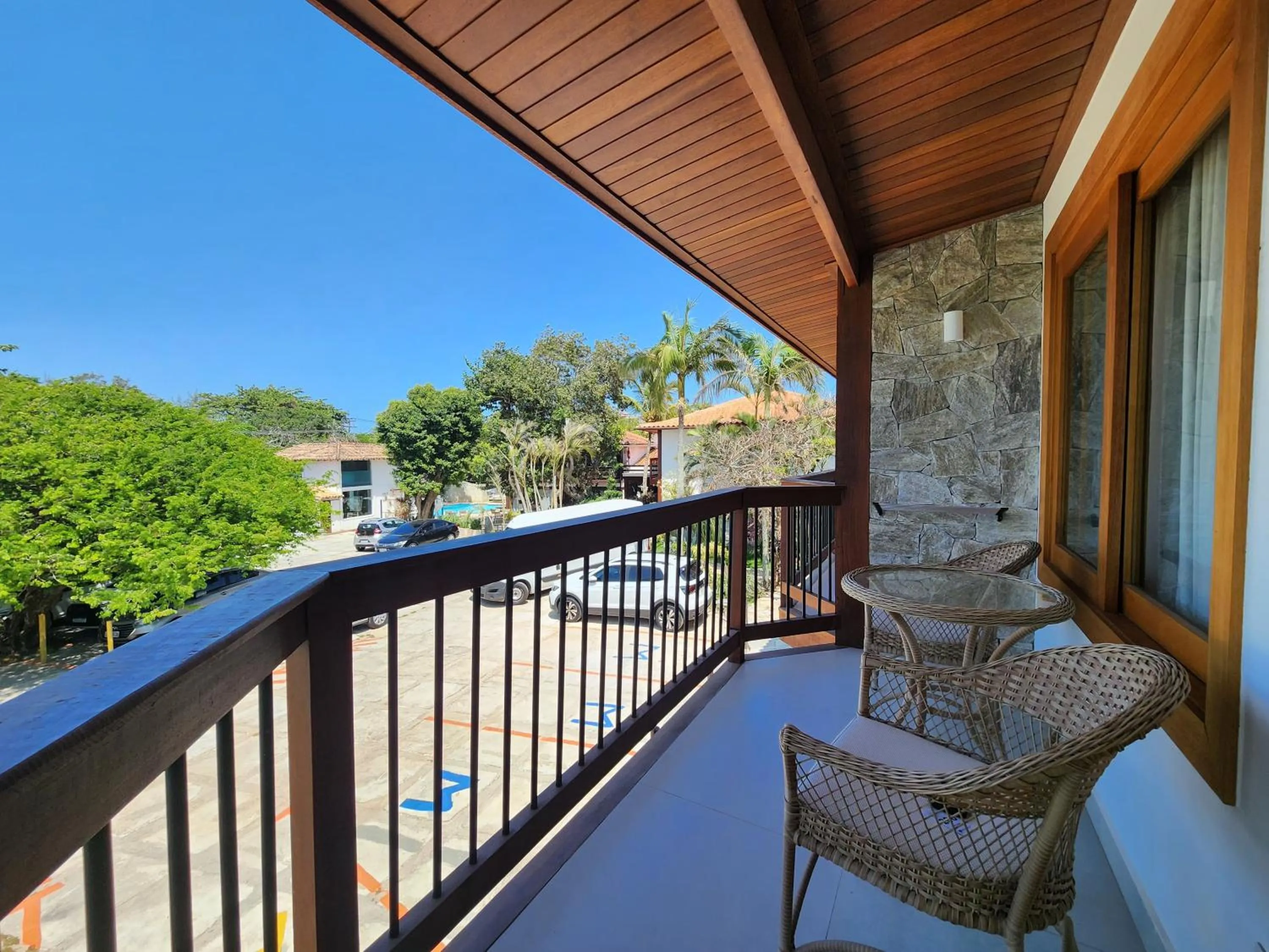 Balcony/Terrace in Pousada Blue Marlin