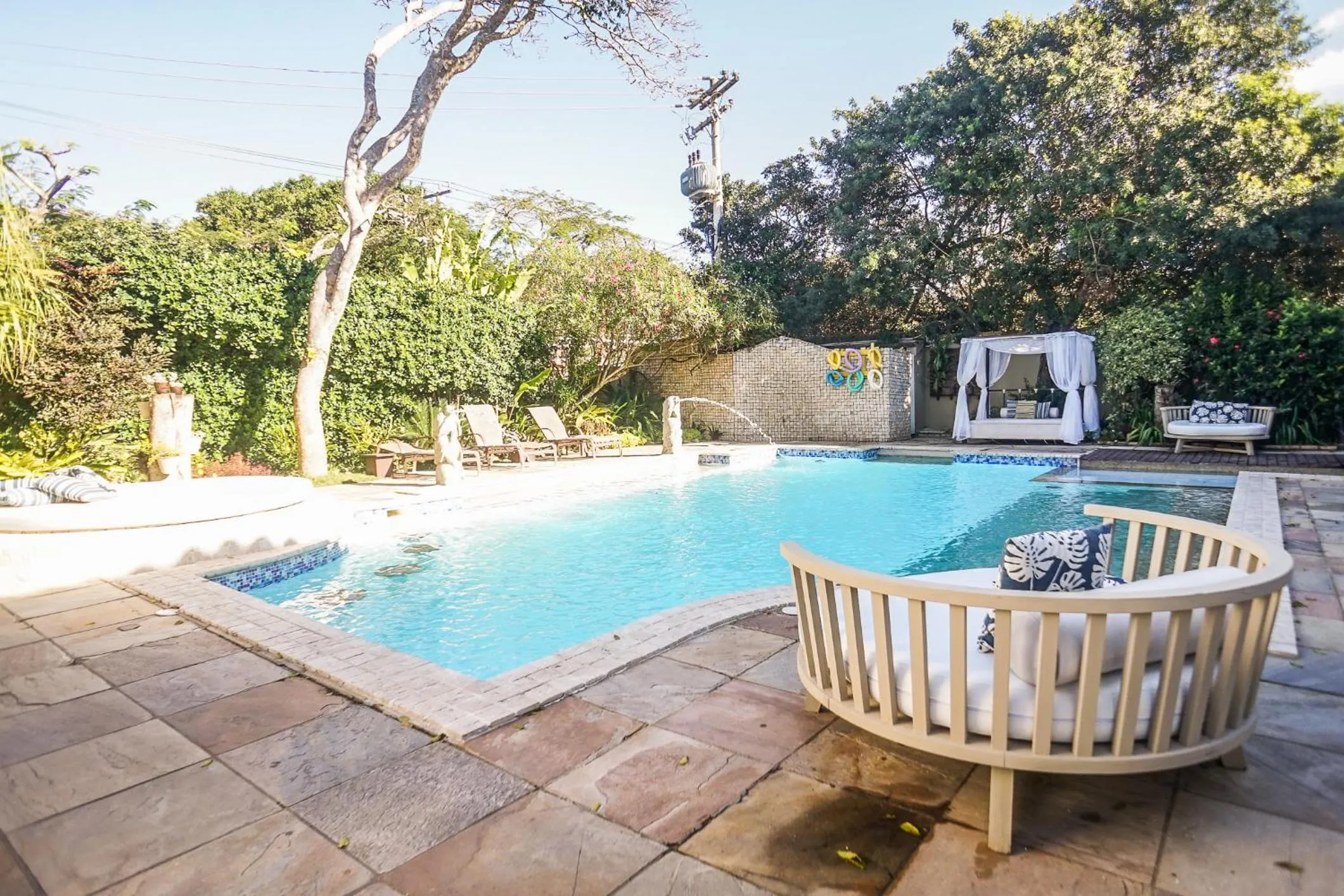 Swimming pool in Pousada Blue Marlin