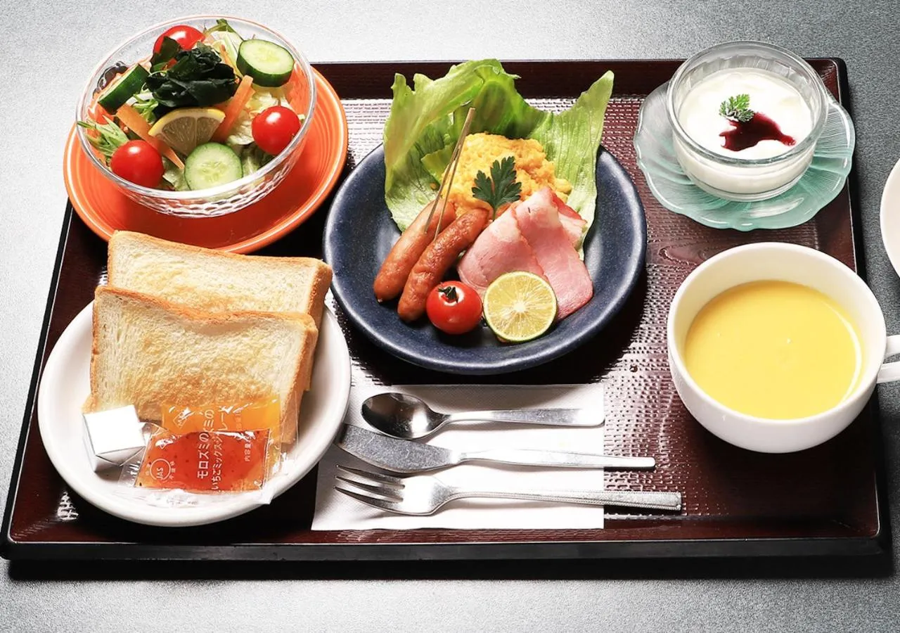 American breakfast in Kawagoe Daiichi Hotel