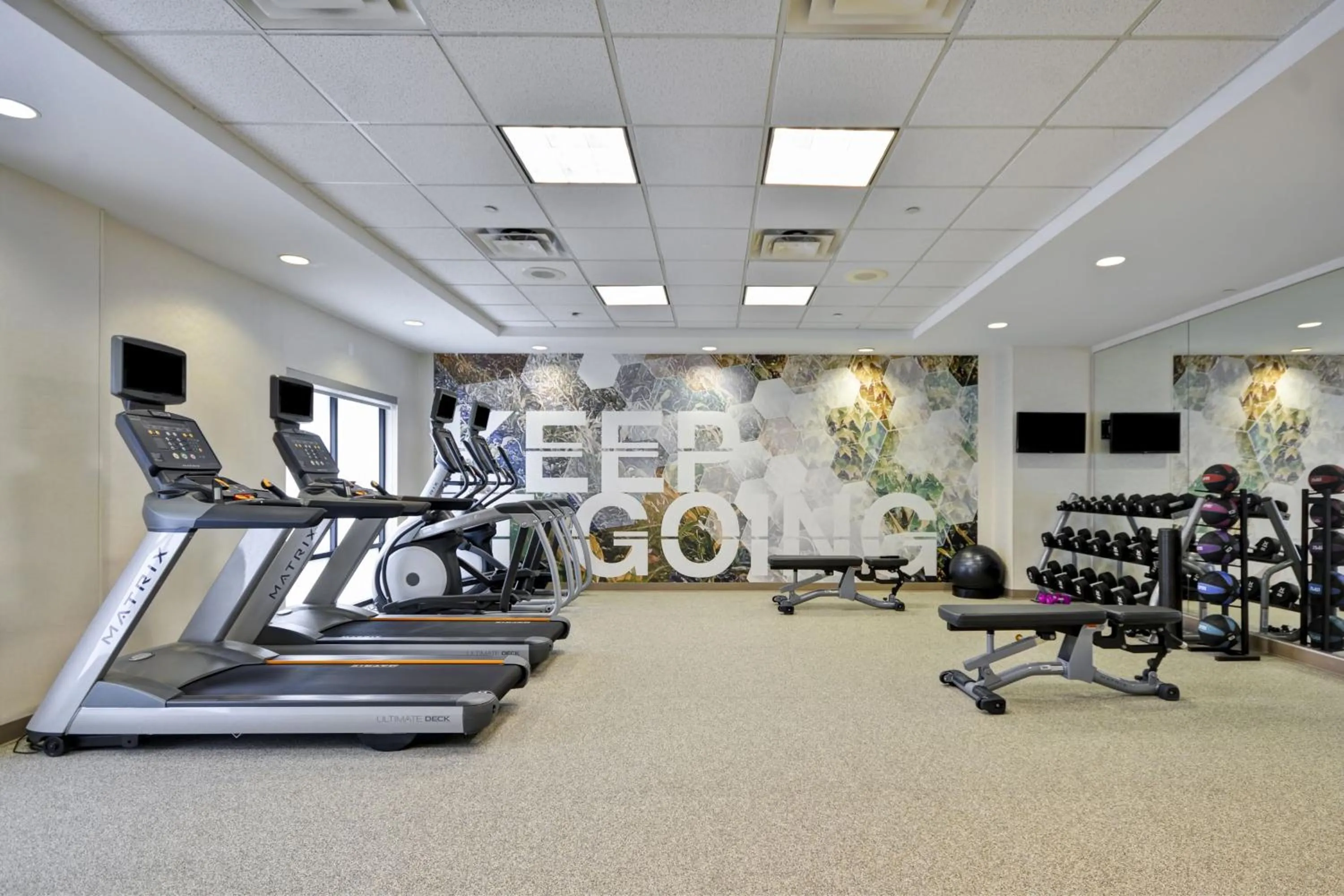 Fitness centre/facilities in SpringHill Suites Lexington Near the University of Kentucky
