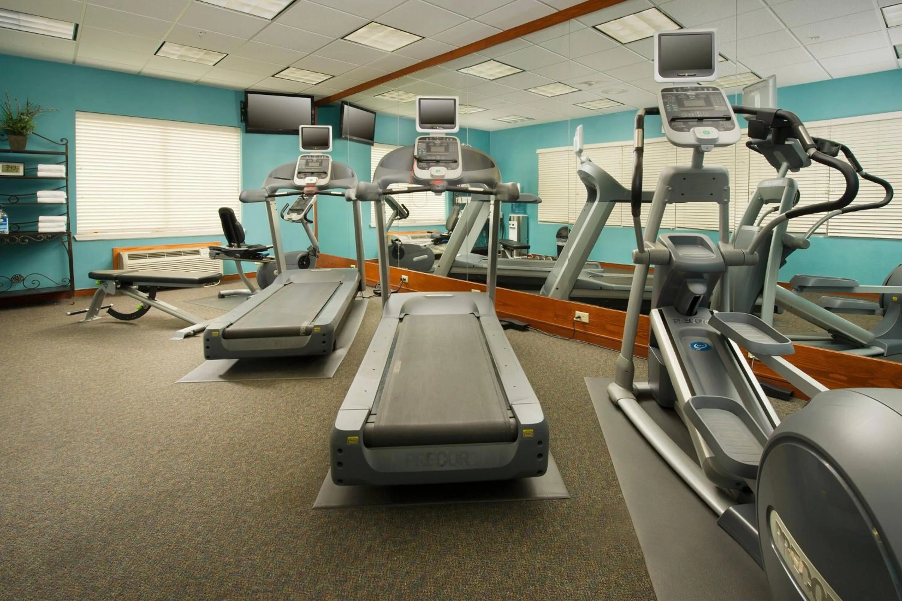 Fitness centre/facilities in Fairfield Inn & Suites by Marriott Marshall