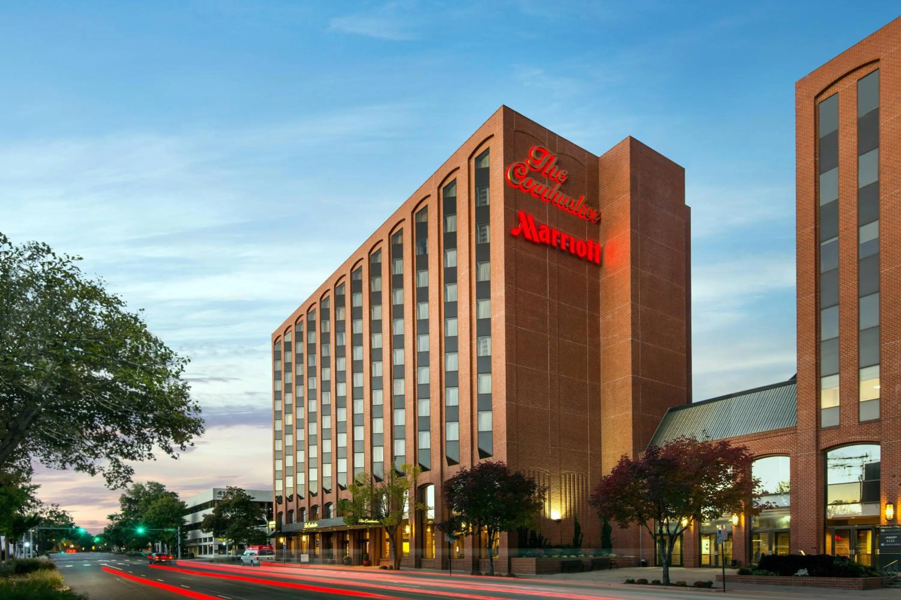 Property building in The Lincoln Marriott Cornhusker Hotel